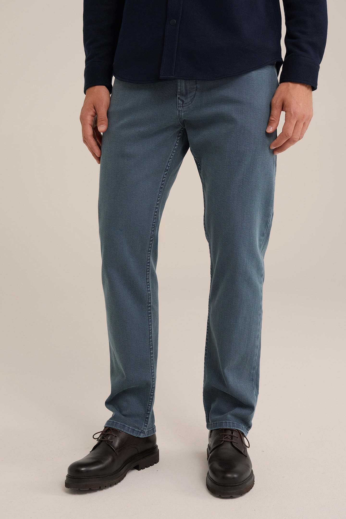 5-POCKET MID WAIST BLUE 1