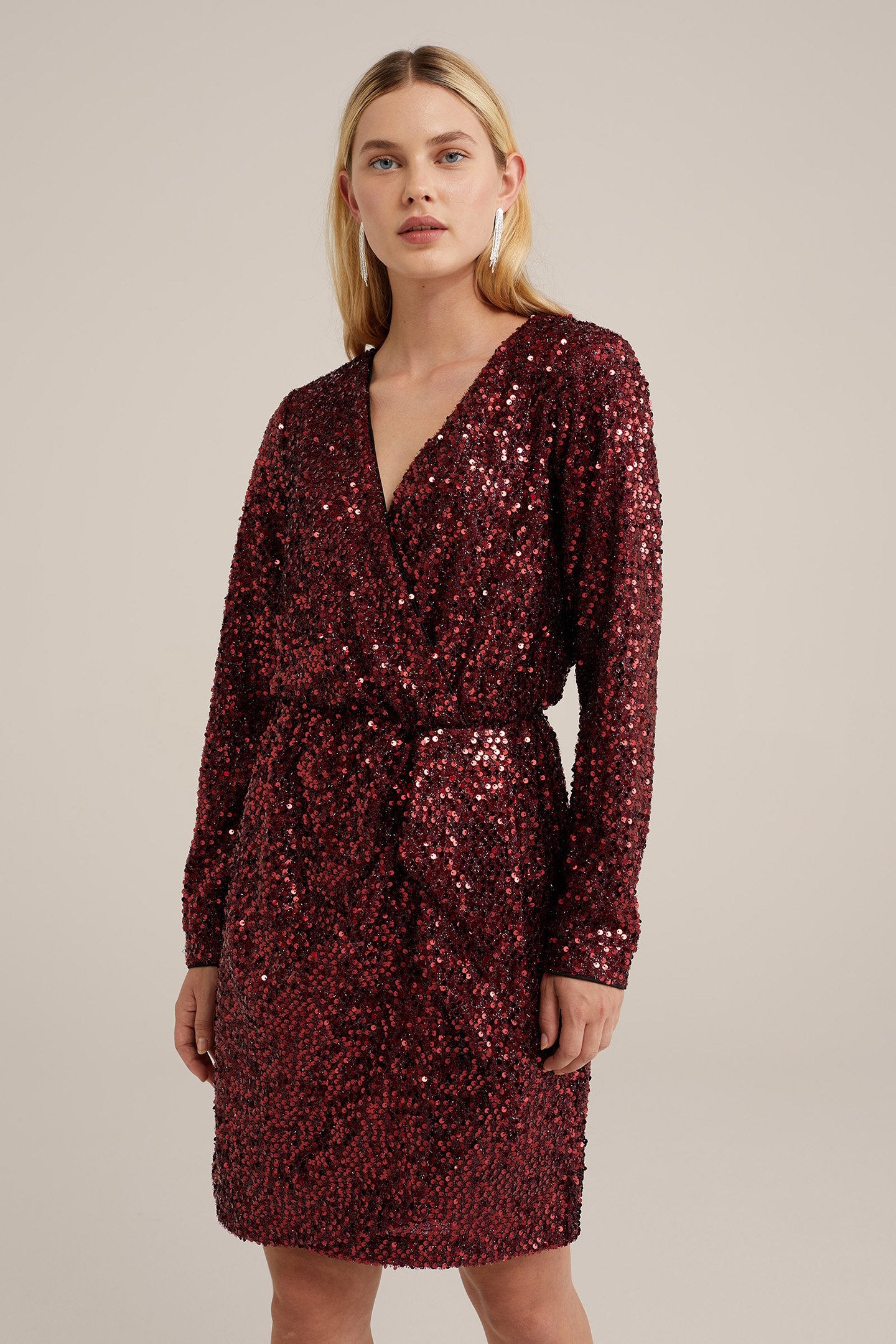 DRESS SHORT VINTAGE RED 1