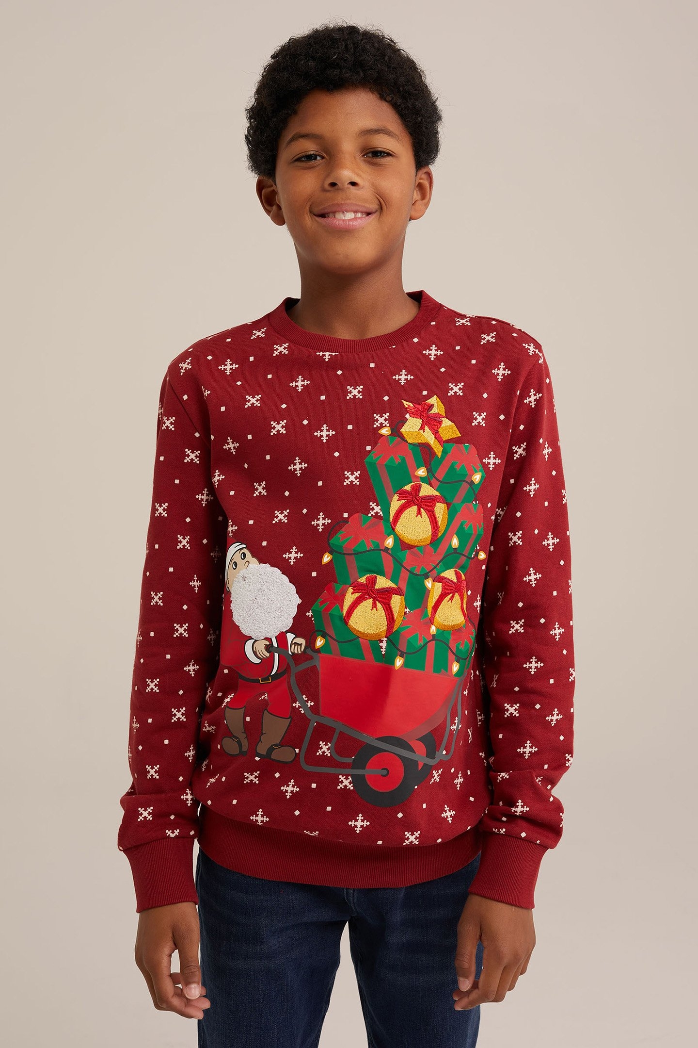 SWEATER VINTAGE RED 1