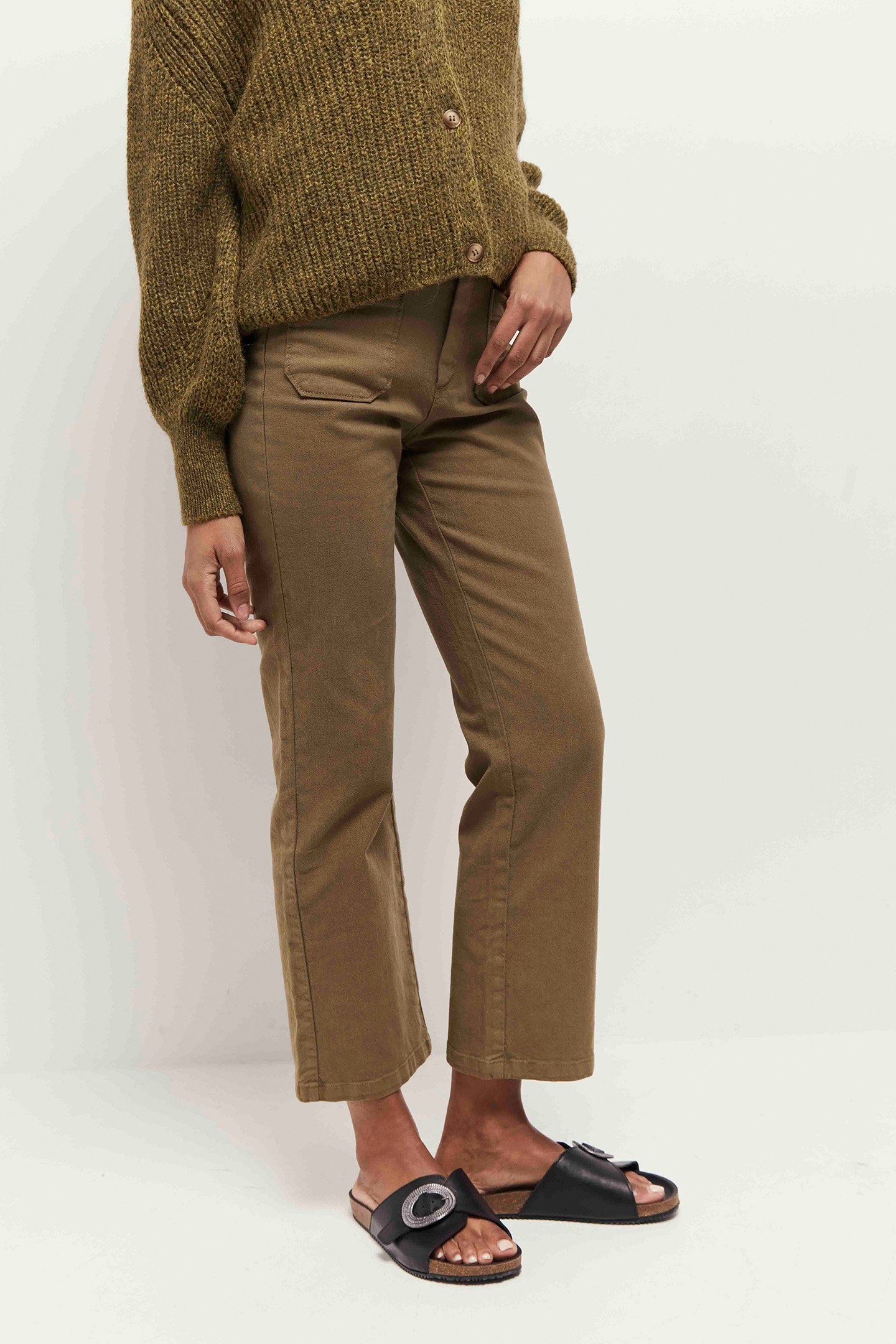 LE WILONA - JEAN BOOTCUT KHAKI WATERLESS KHAKI 1