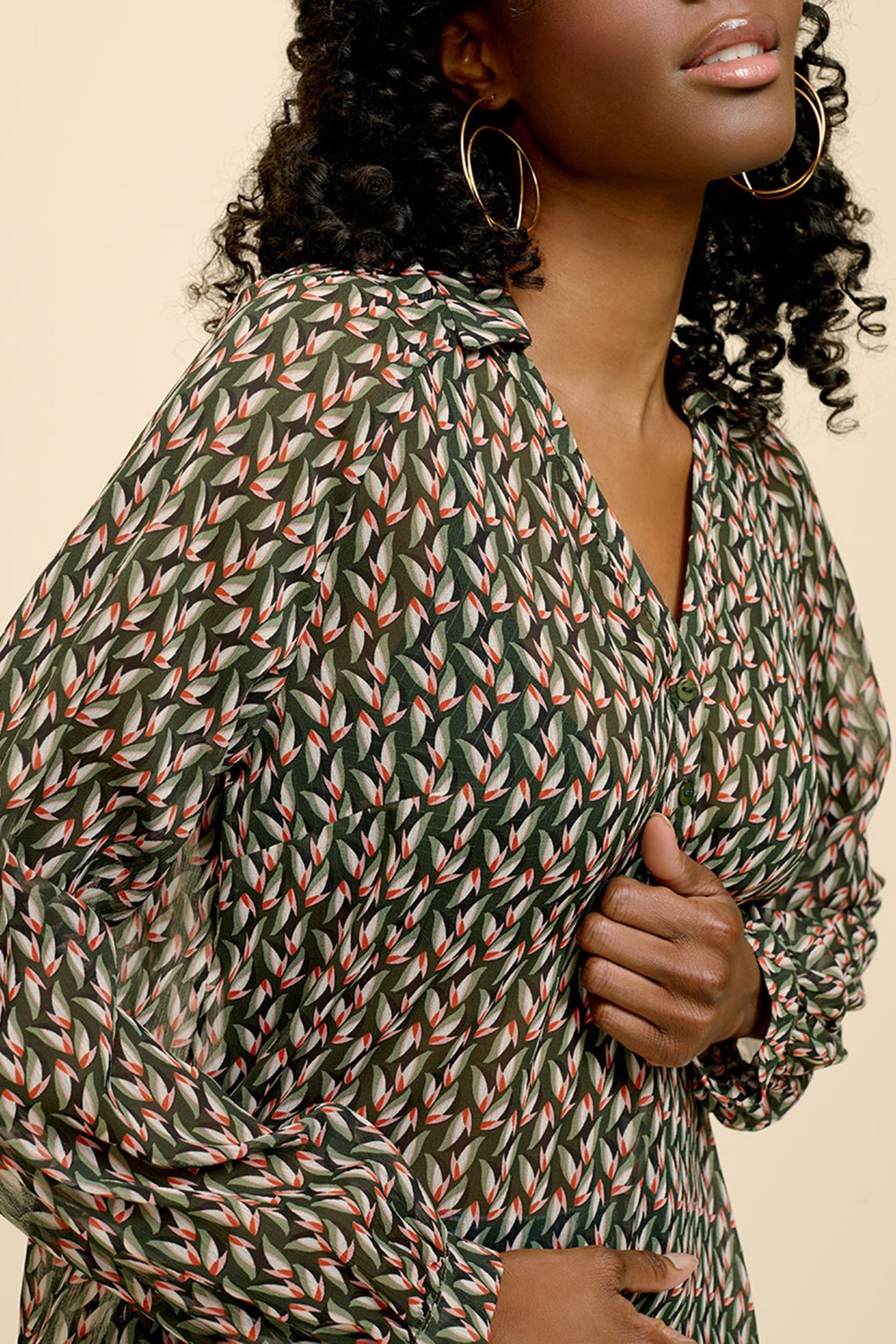 CASTILLE _ THYME BLOUSE WITH VEGETABLE PRINT THYM 4