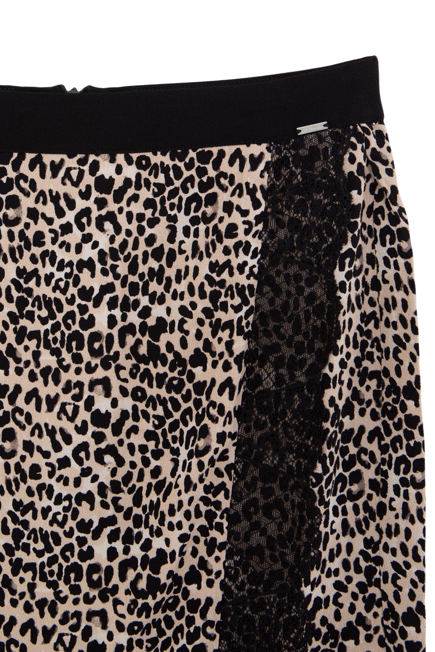 BLACK LENZING™ ECOVERO™ ROCK LEOPARD DETAIL SKIRT 7