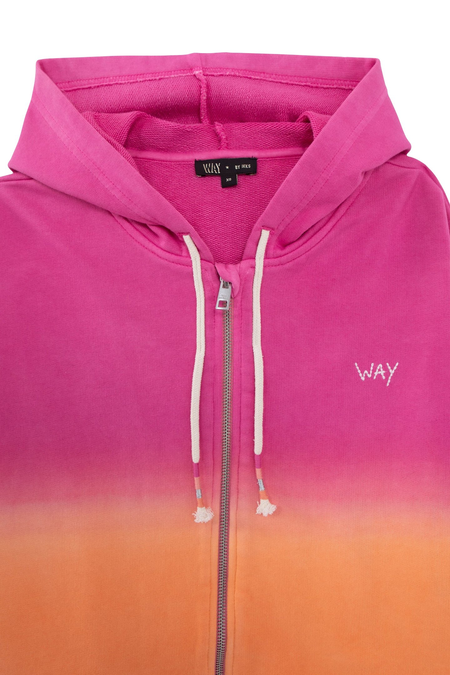 GIRLS’ ORANGE DEEP DYE-LOOK ZIPPED CARDIGAN 4