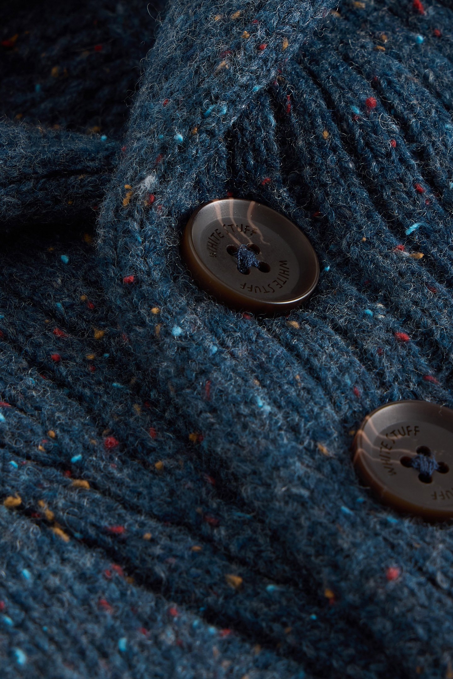 BERKLEY SHAWL NECK JUMPER NAVY MULTI 5