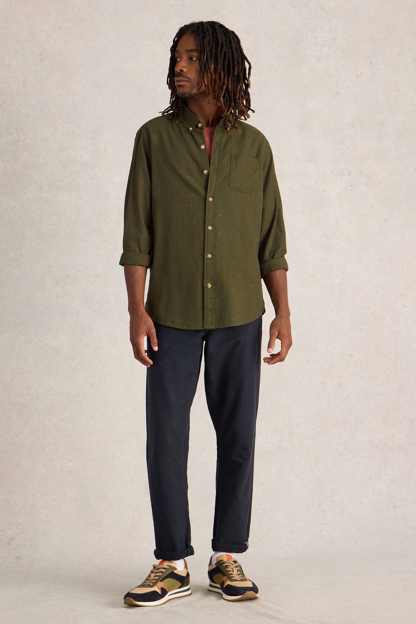 NEP OXFORD SHIRT KHAKI GREEN 3
