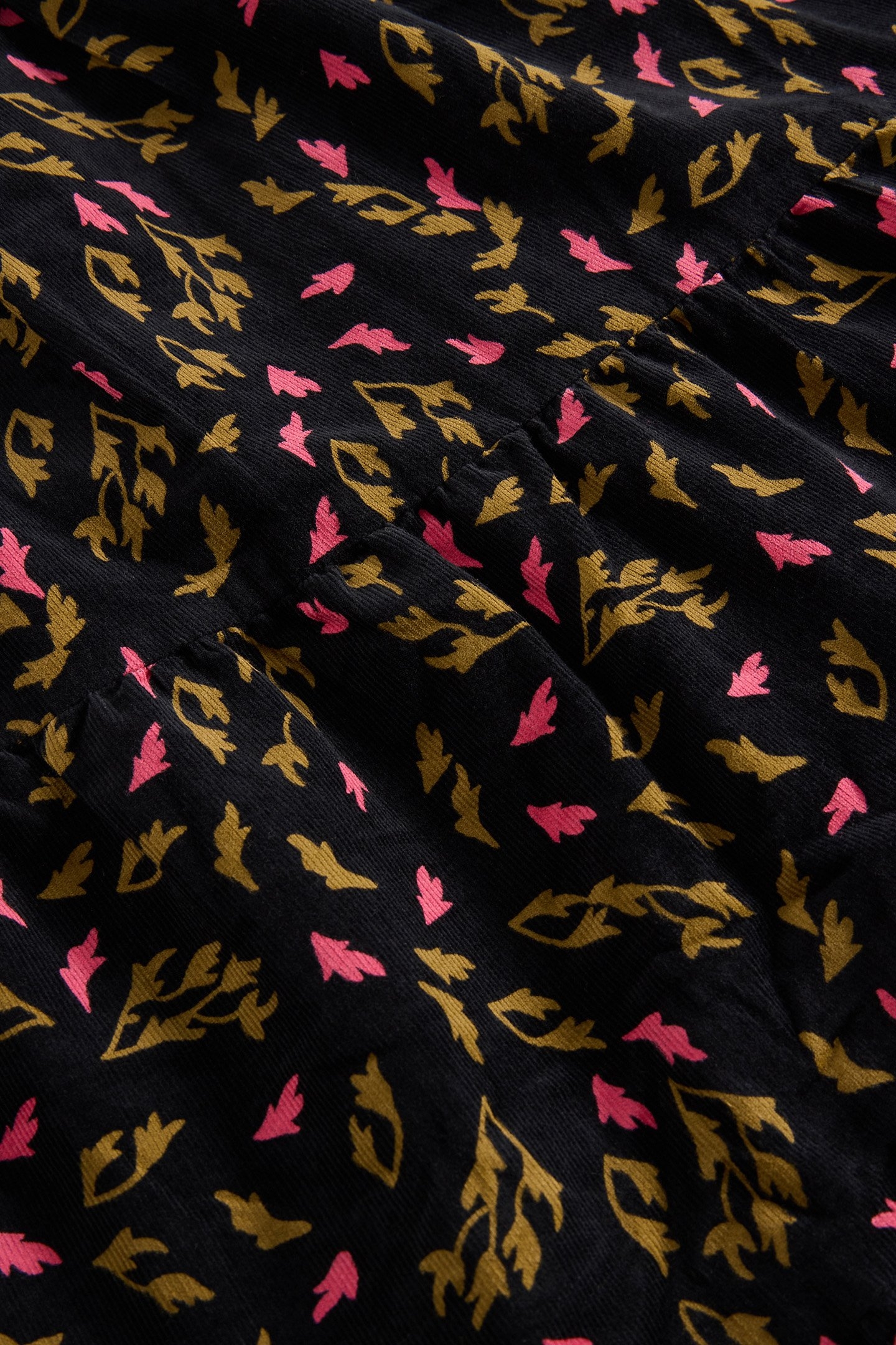 JENNA CORD TIERED SKIRT BLACK PRINT 6