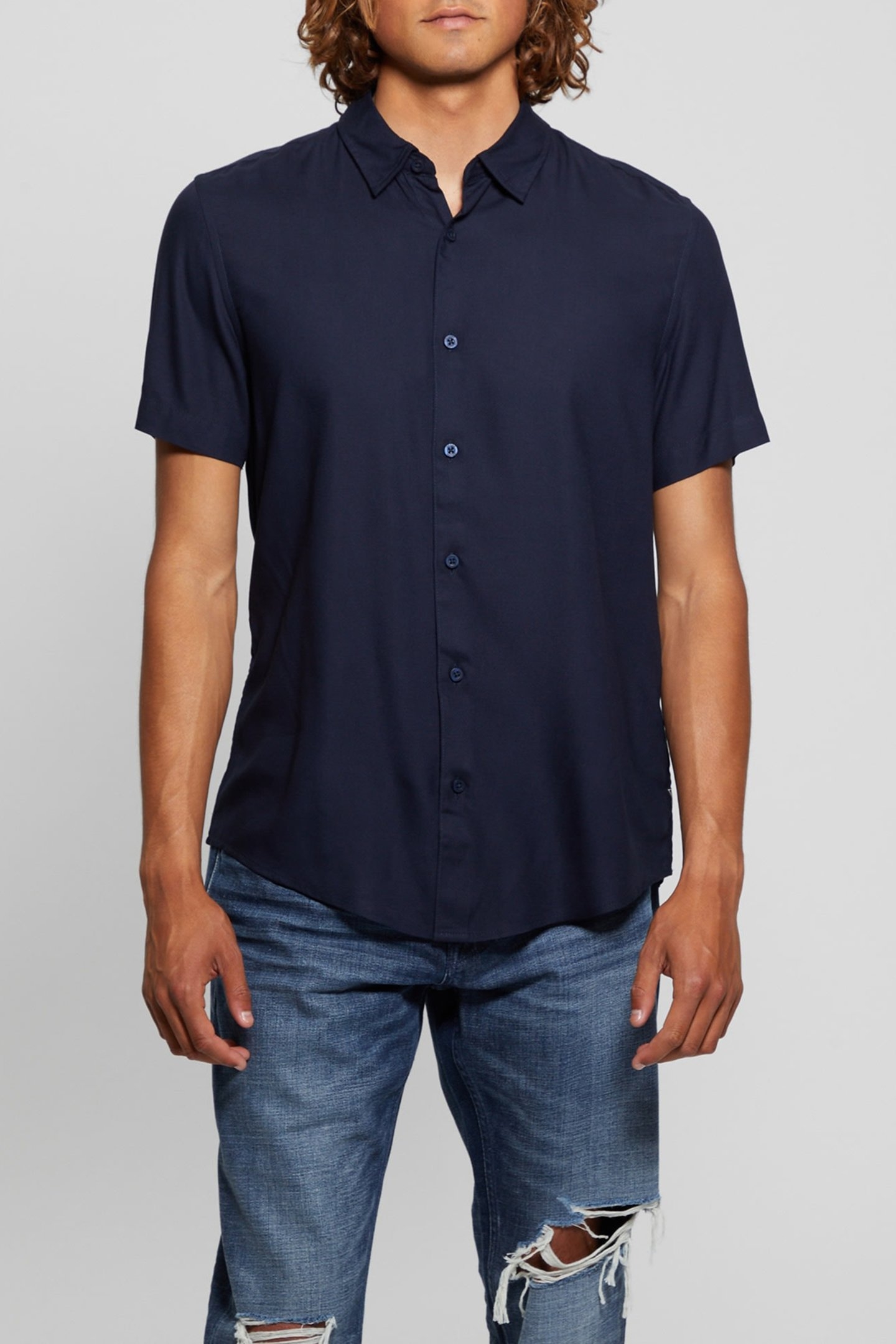 SS ECO RAYON SOLID S SMART BLUE 1