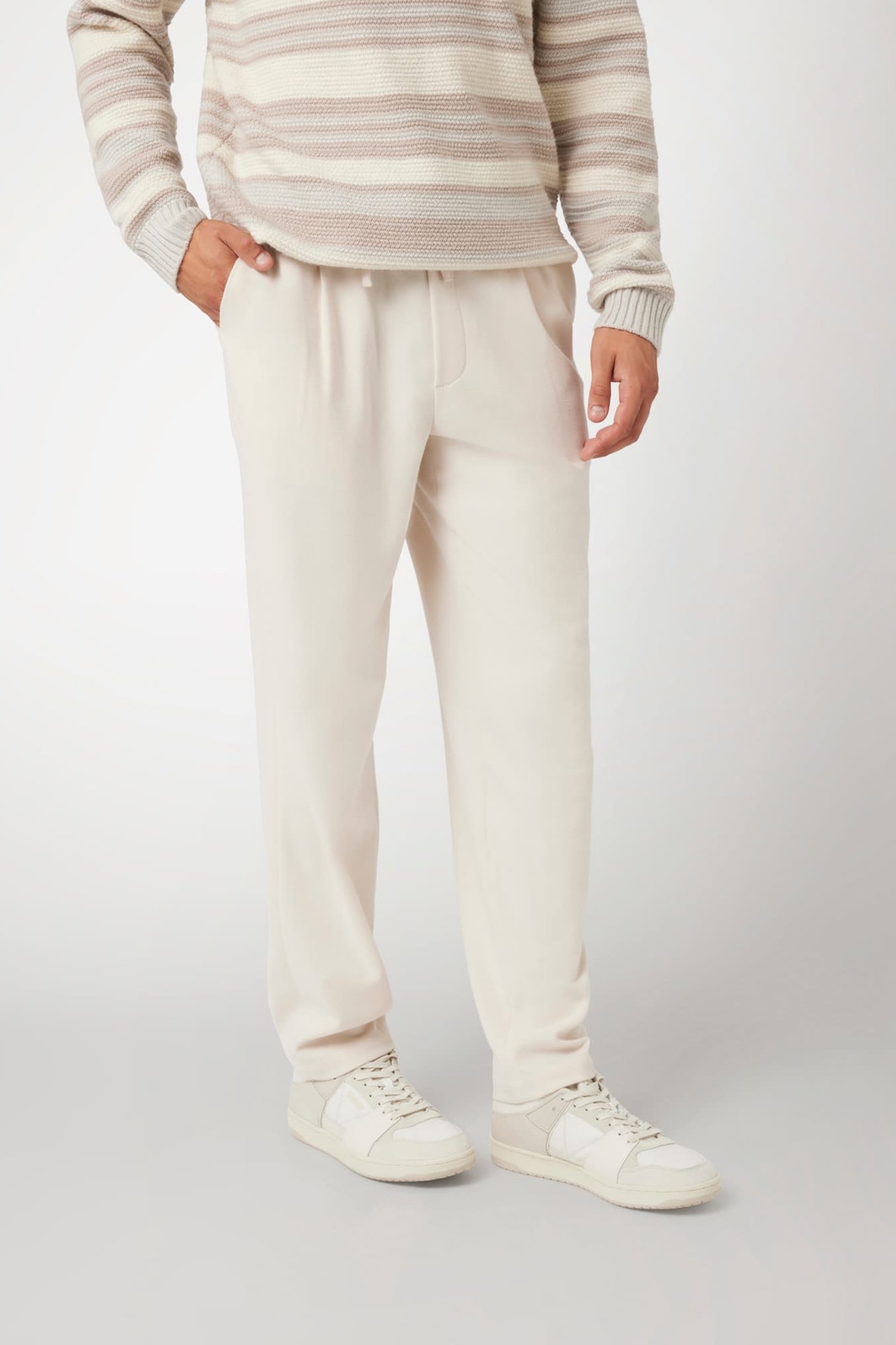 DANIEL TAPERED PANT WARM MILK 1