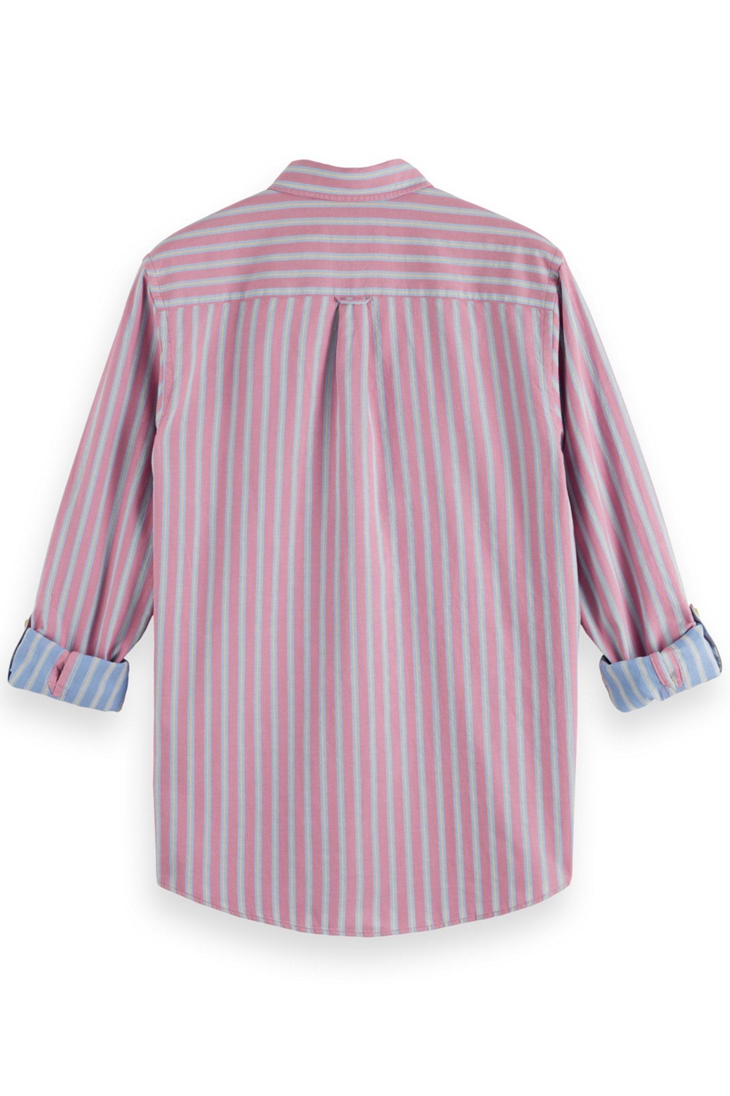 YARN DYE DOBBY STRIPE SHIRT PINK STRIPE 2