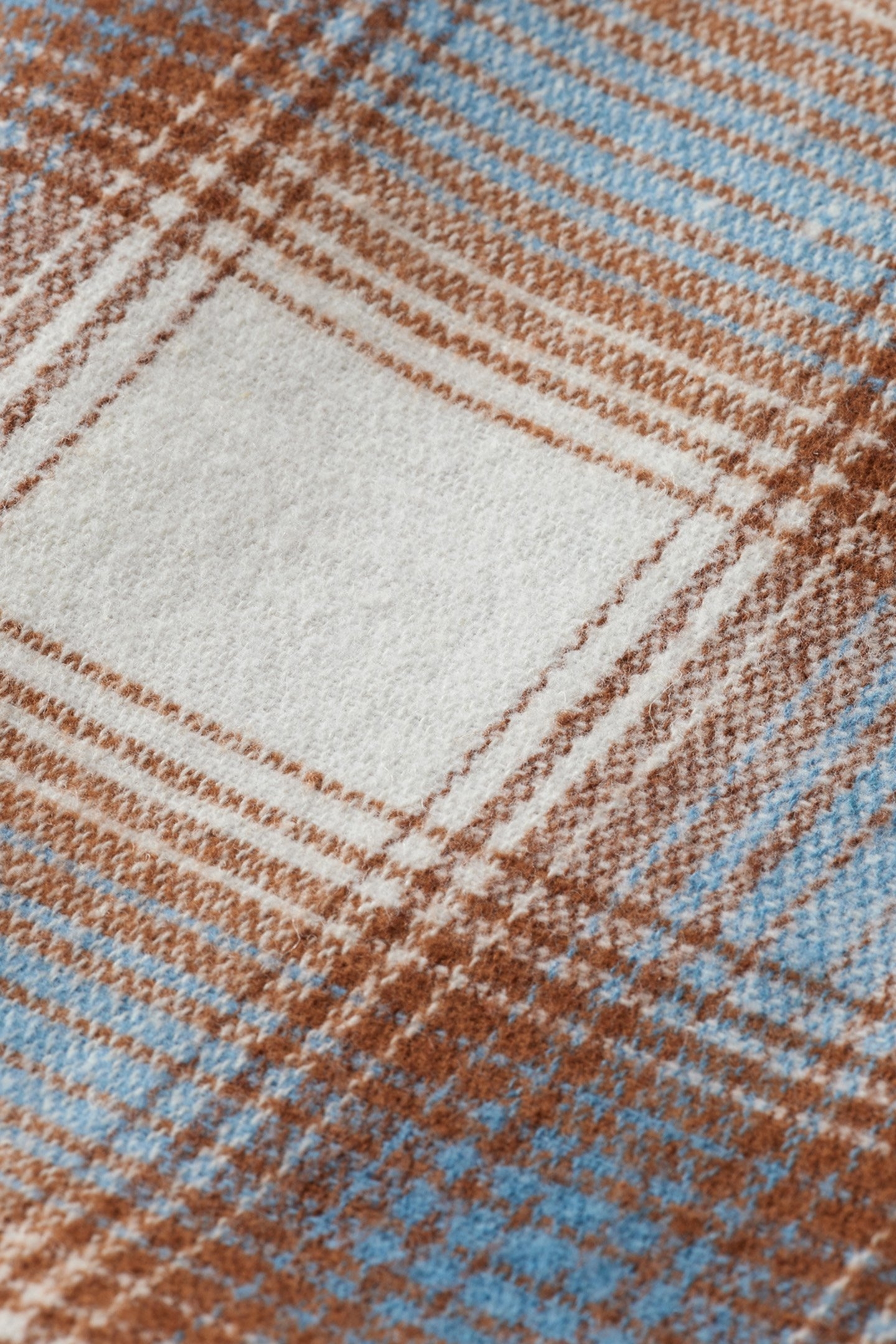 YARN DYE FLANNEL CHECK SHIRT SAND BLUE CHECK 8