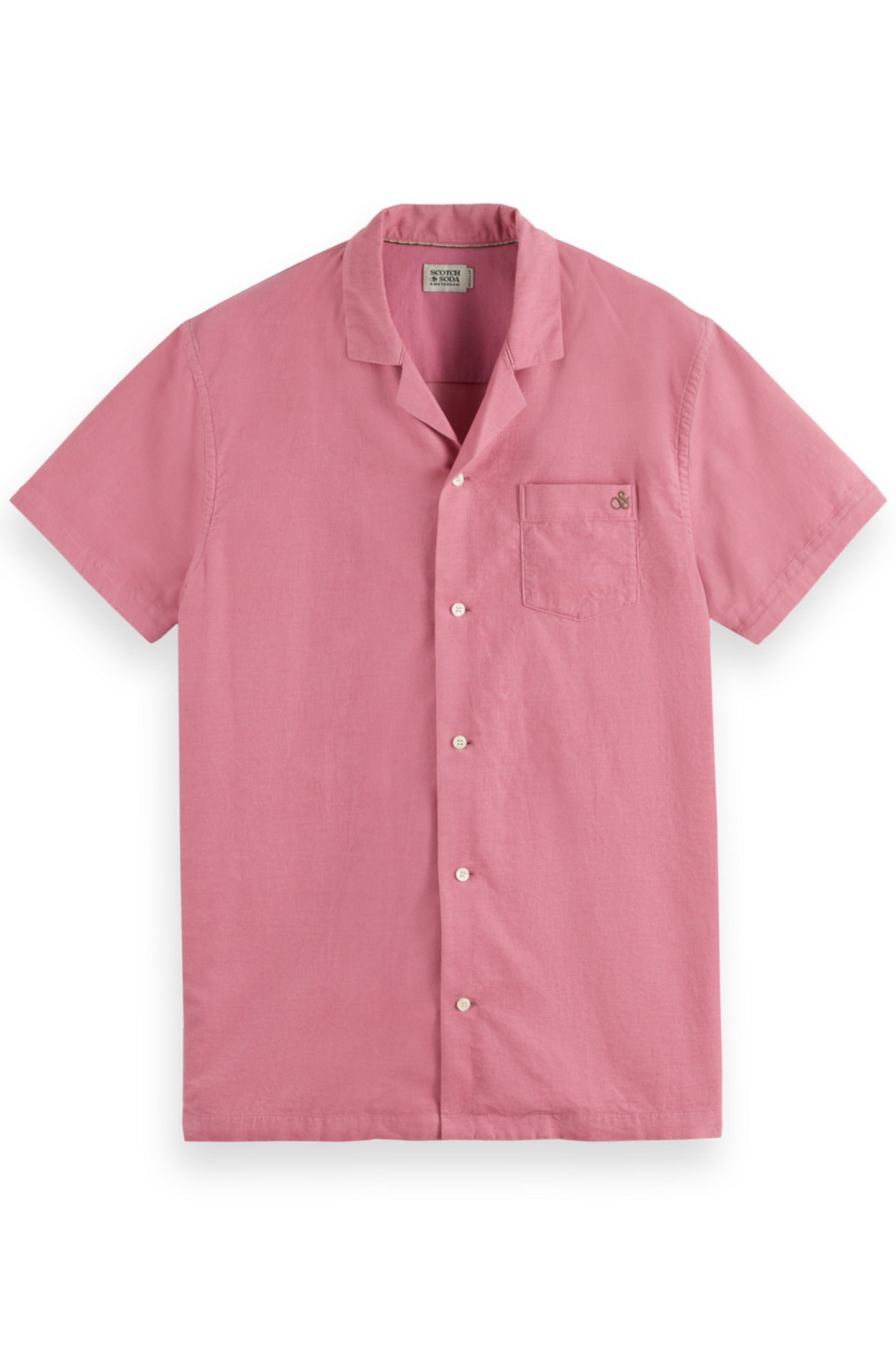 SHORTSLEEVE CORDUROY SHIRT POETRY PINK 1