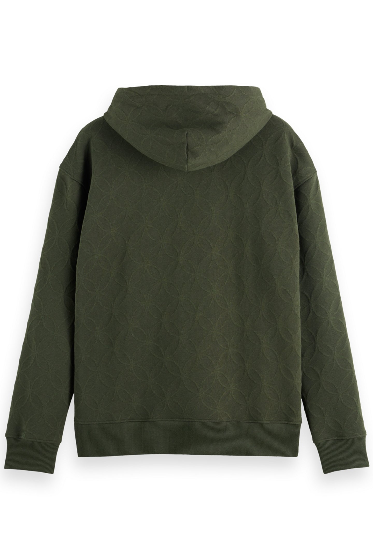 JACQUARD TERRY HOODIE HERITAGE GREEN 2