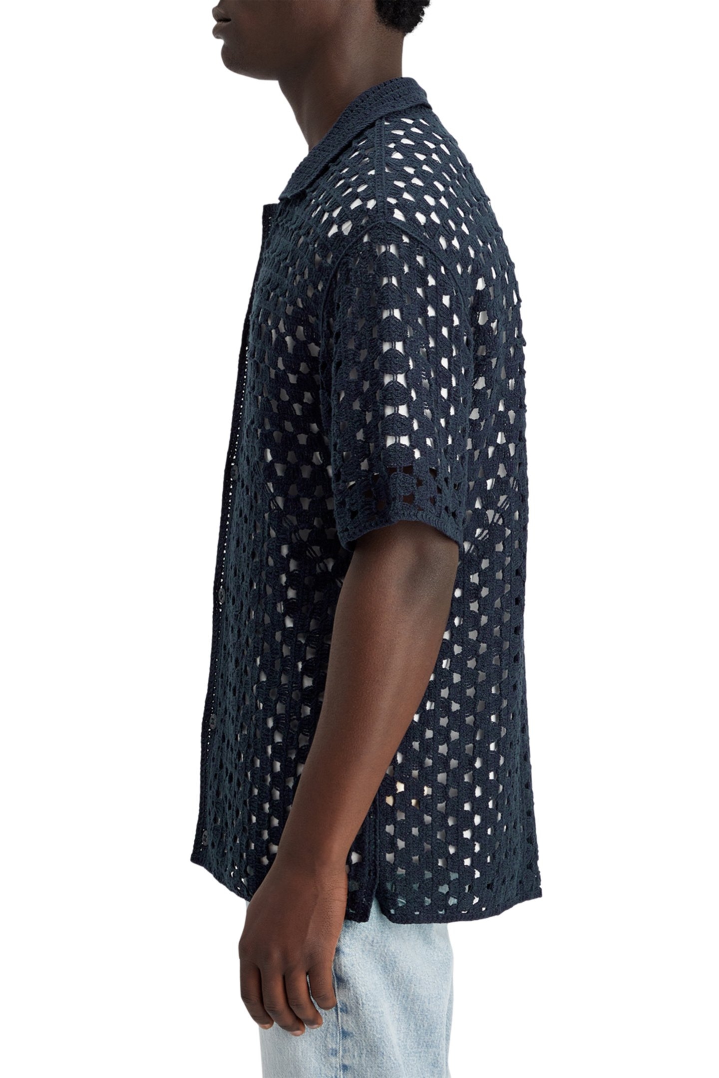 CROCHET KNITTED POLO SHORT SLEEVE NIGHT 5