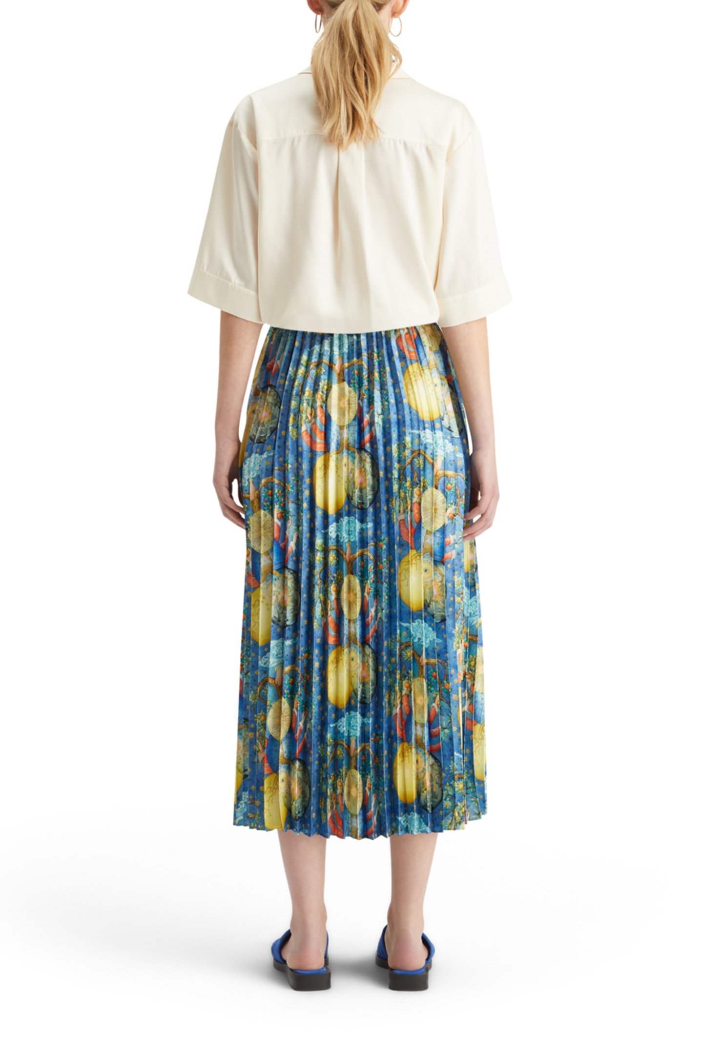 PLEATED PRINTED SKIRT EMBASSY TREE AOP 2