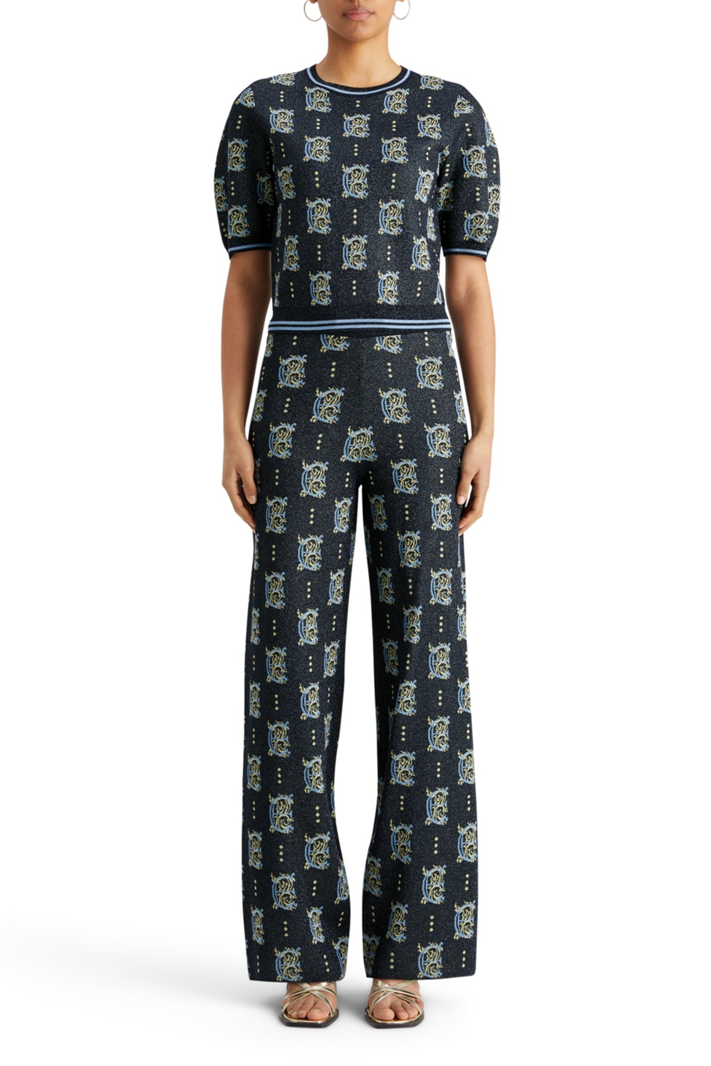 JACQUARD CROPPED PULLOVER NIGHT 3