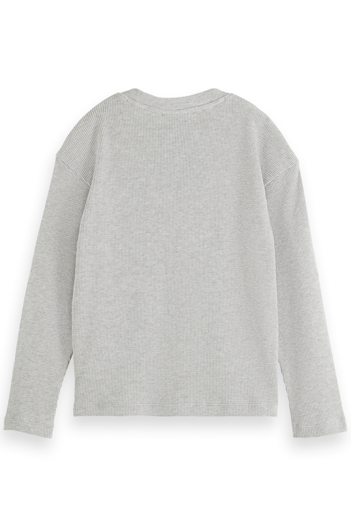 BOY STRUCTURED LONG-SLEEVED T-SHIRT GREY MELANGE 2