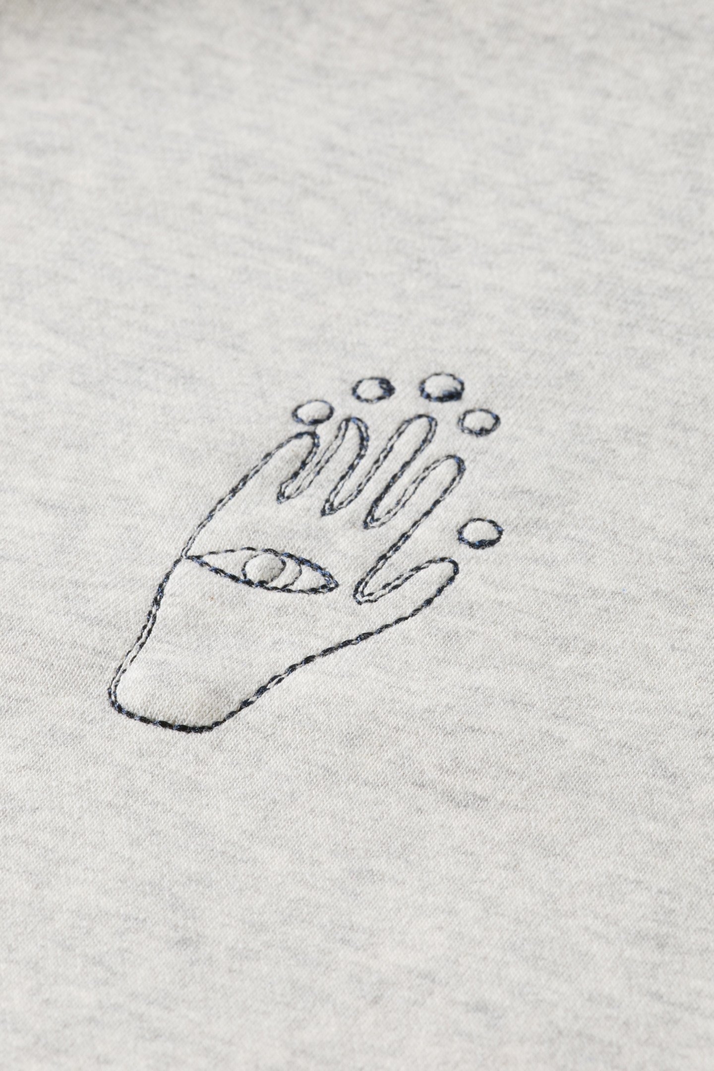 GIRL EMBROIDERED RAGLAN RELAXED FIT SWEATSHIRT LIGHT GREY ME 3