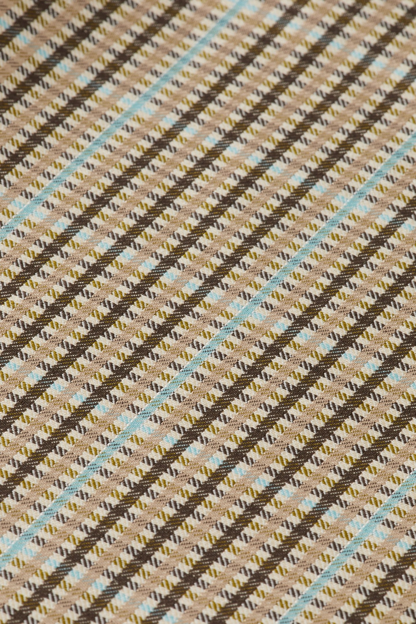 VISCOSE MINIMAL CHECK SHIRT BROWN CHECK 3