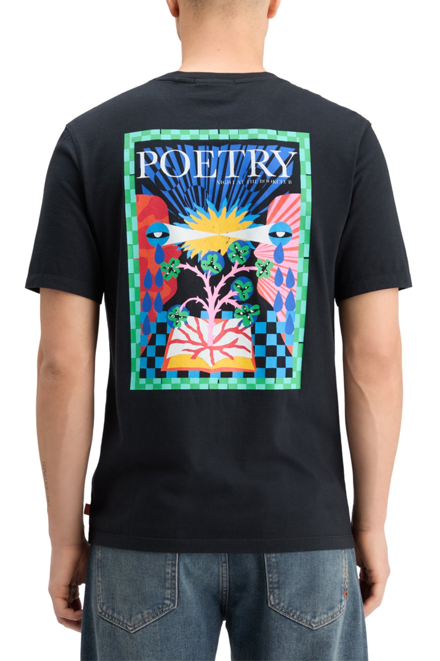 REGULAR FIT FRONT BACK ARTWORK T-SHIRT BLACK 2