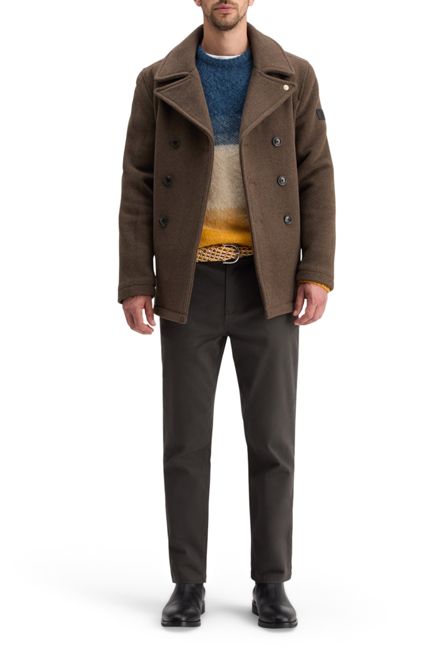 ALPACA WOOL-BLEND SWEATER YELLOW BLUE GRADIENT 6