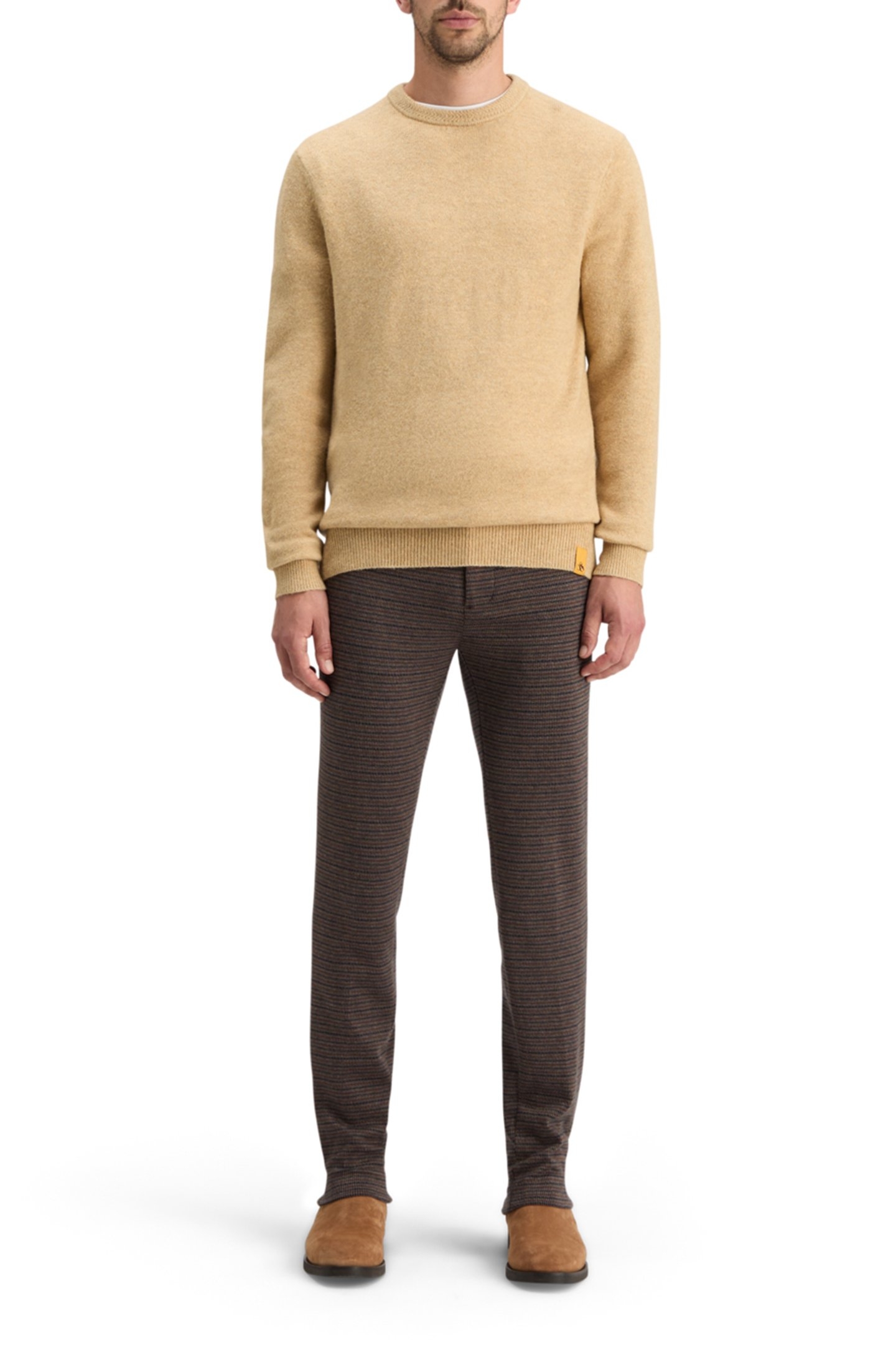 SOFT KNIT REGULAR FIT SWEATER CAMEL 3