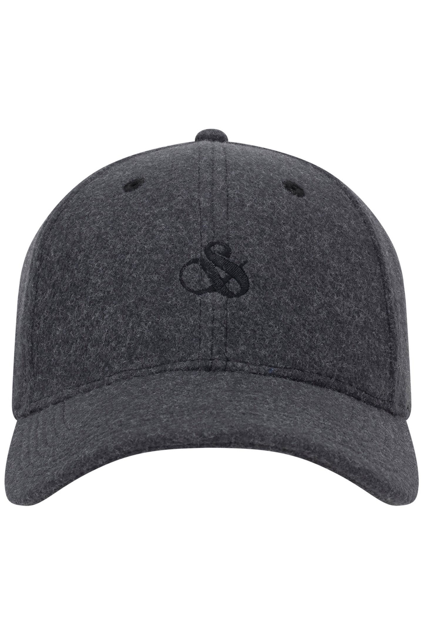 UNISEX S&S WOOL ADJUSTABLE CAP BLACK 1