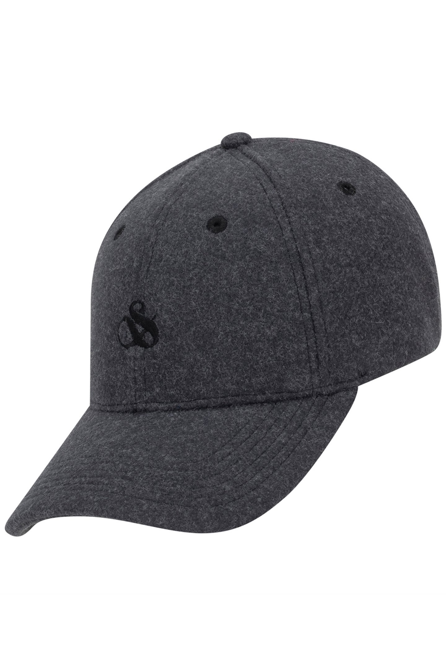 UNISEX S&S WOOL ADJUSTABLE CAP BLACK 4