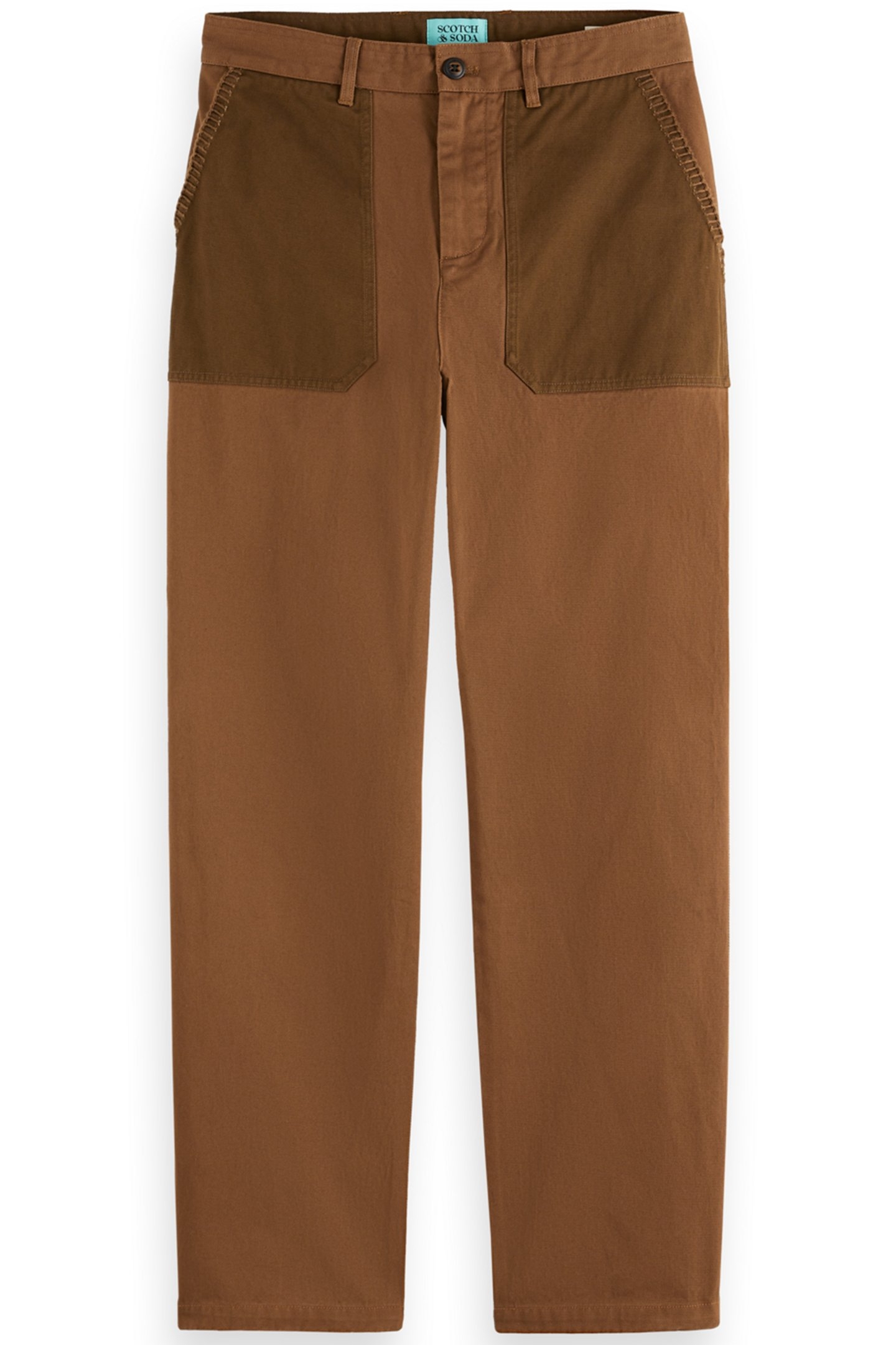 JOE JONAS X SCOTCH SODA STRAIGHT FIT TWILL CHINO BISON 3