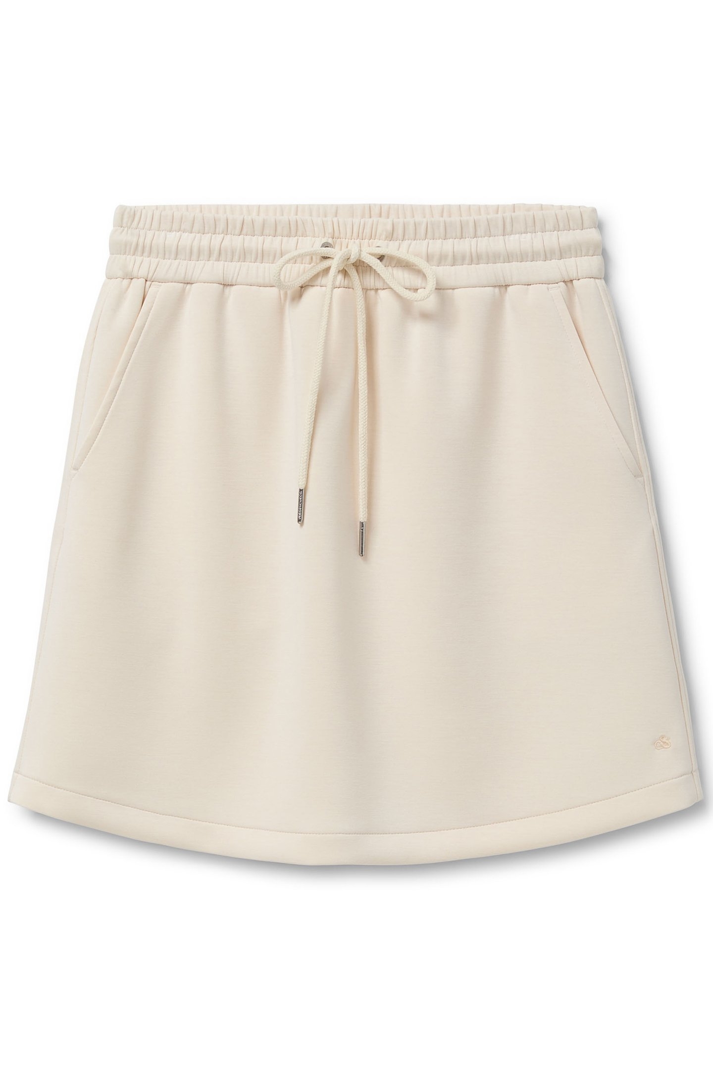 ELASTIC WAIST SKIRT WHITE CAP GREY 3