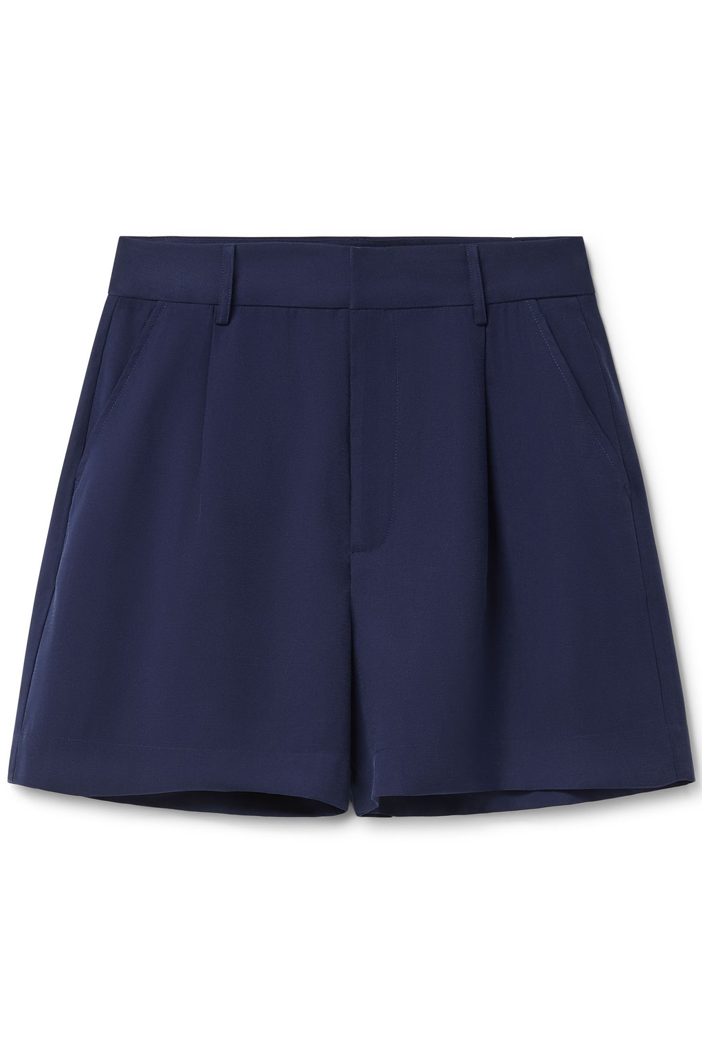 TAILORED PLEAT SHORTS MARITIME BLUE 3