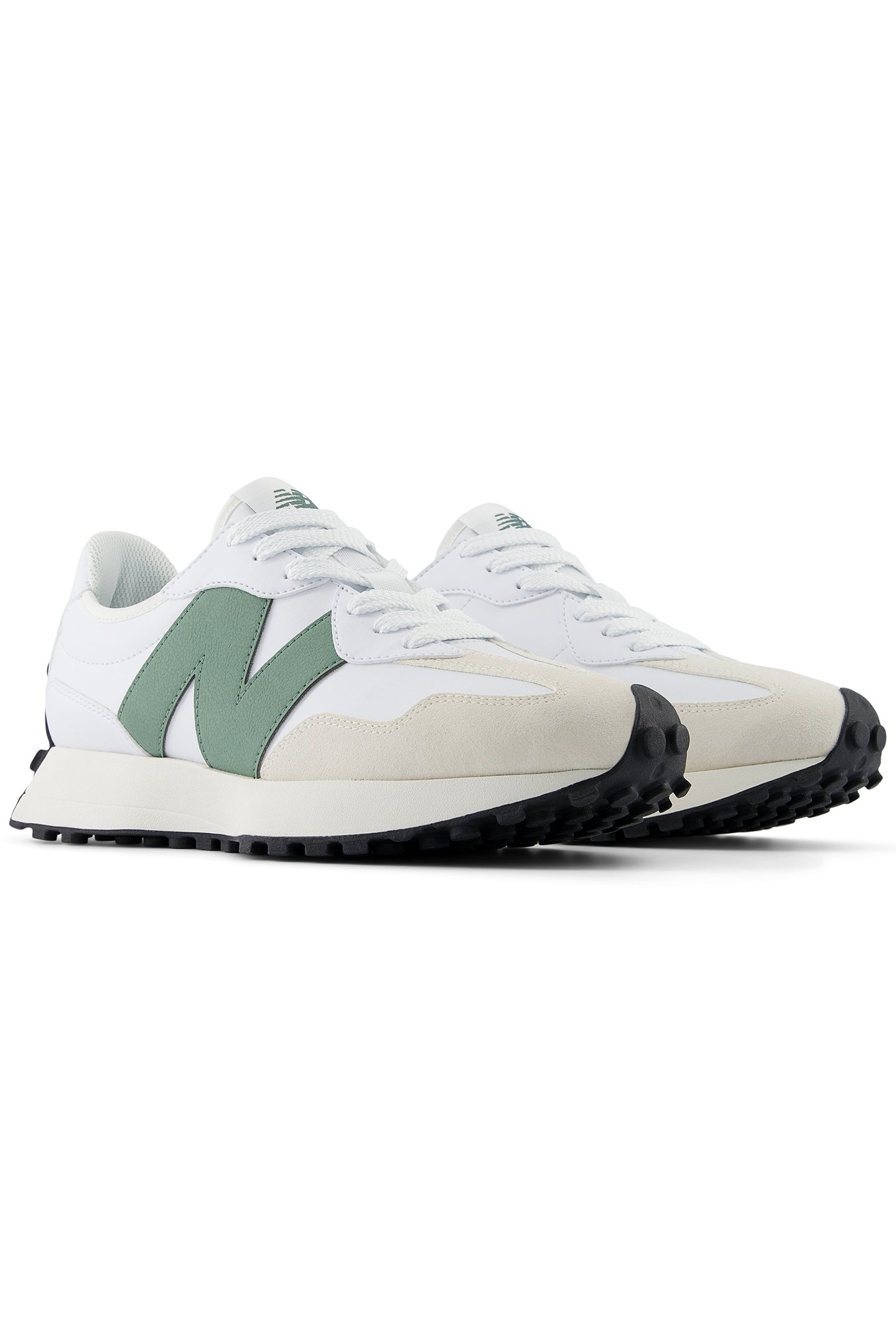 U327SKC SNEAKERS IN WHITE & GREEN 2