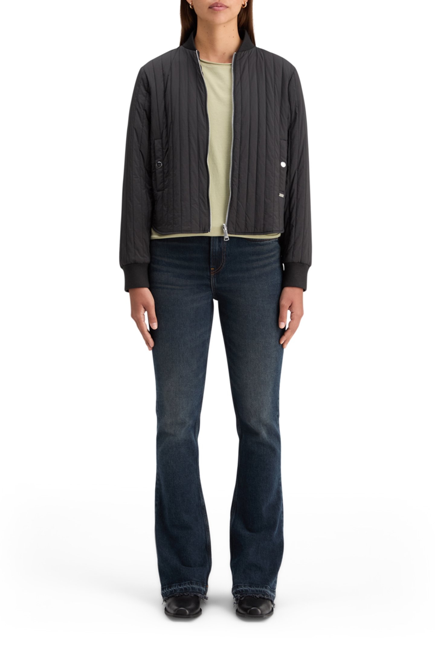 ELEVATED REVERSIBLE BOMBER EVENING BLACK 3