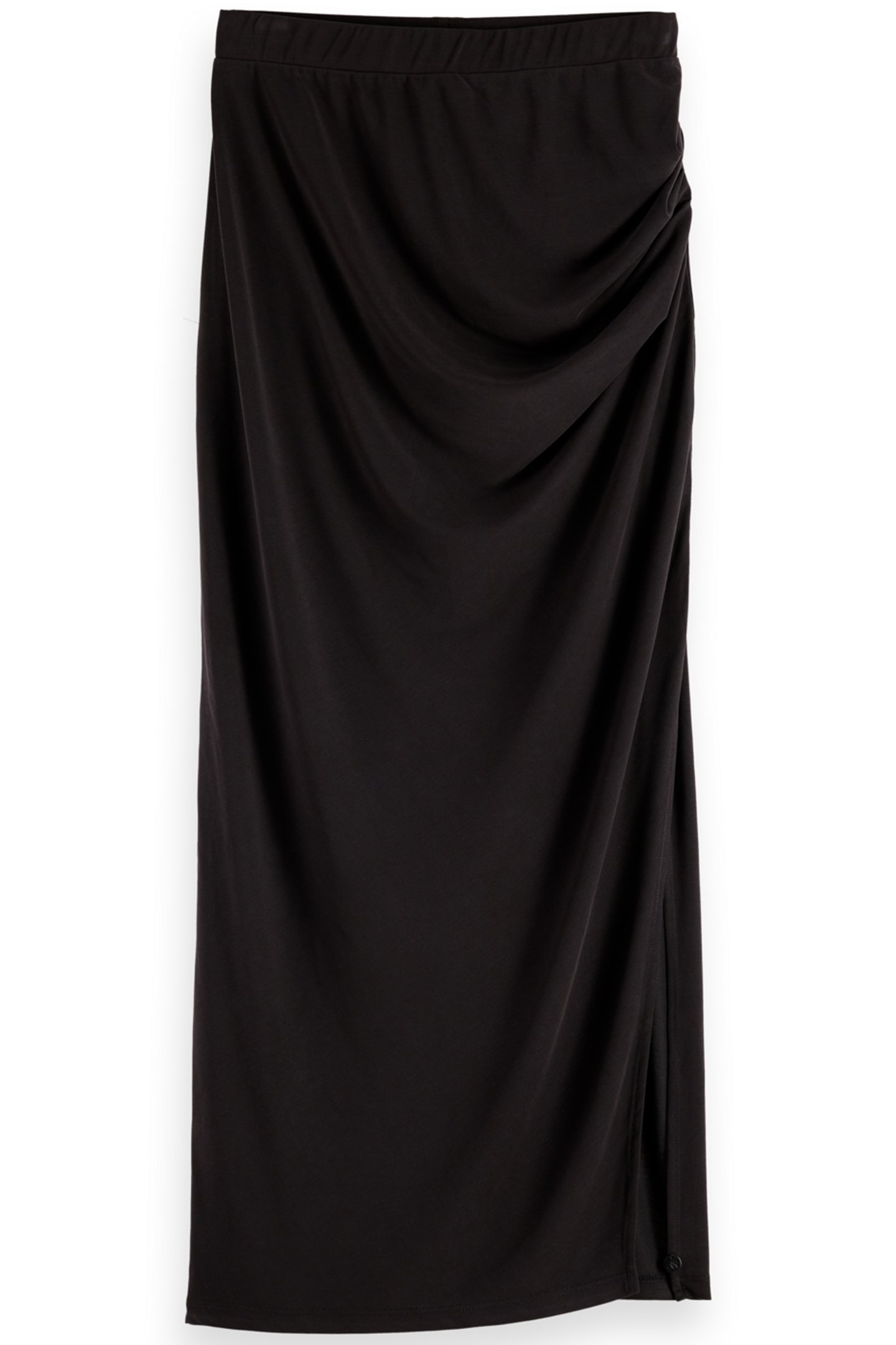 DRAPED JERSEY SKIRT EVENING BLACK 1
