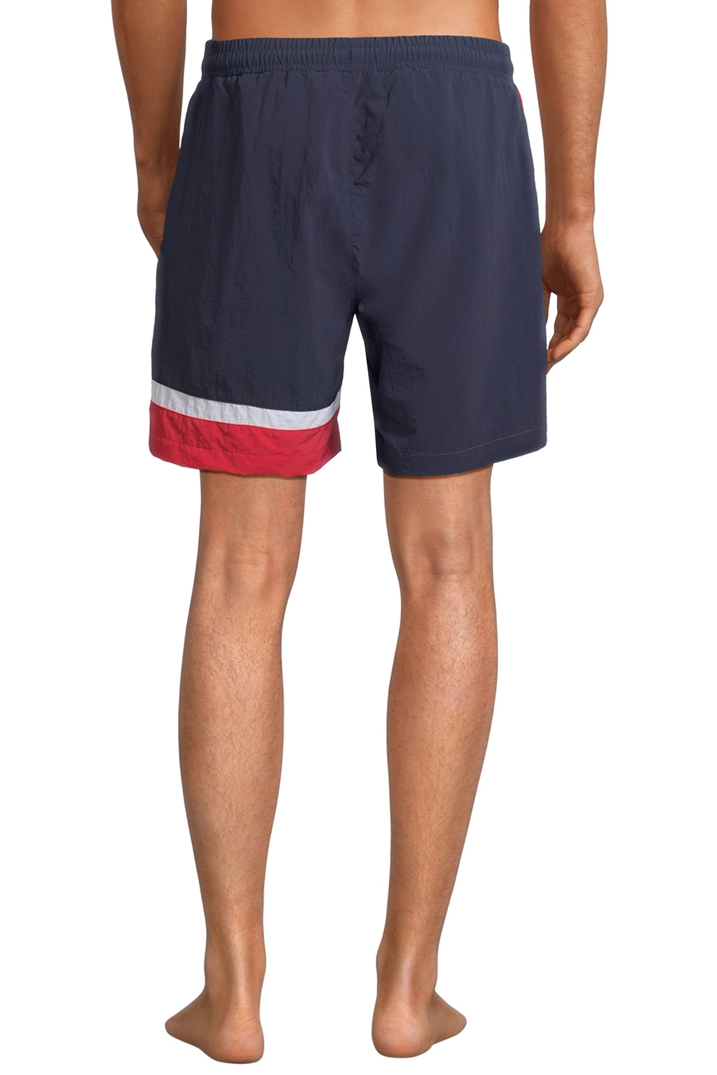 SCICLI BLOCKED BEACH SHORTS BLACK IRIS-TRUE RED-BRIGHT WHITE 2