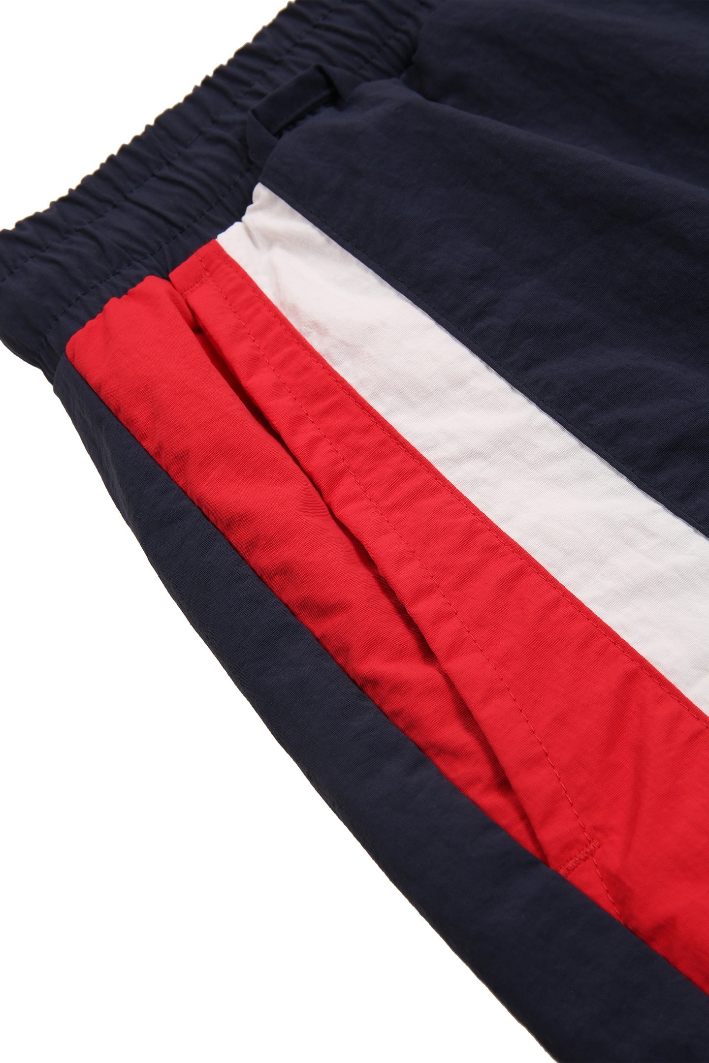 SCICLI BLOCKED BEACH SHORTS BLACK IRIS-TRUE RED-BRIGHT WHITE 7