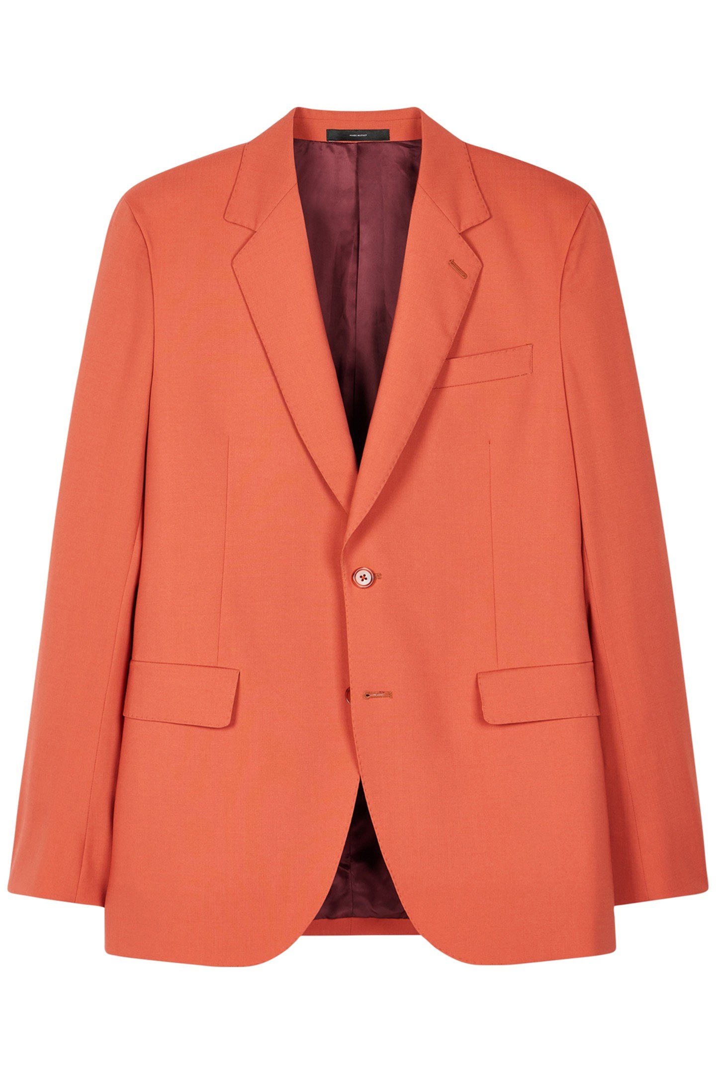 2 BUTTON JACKET CORAL RED 3