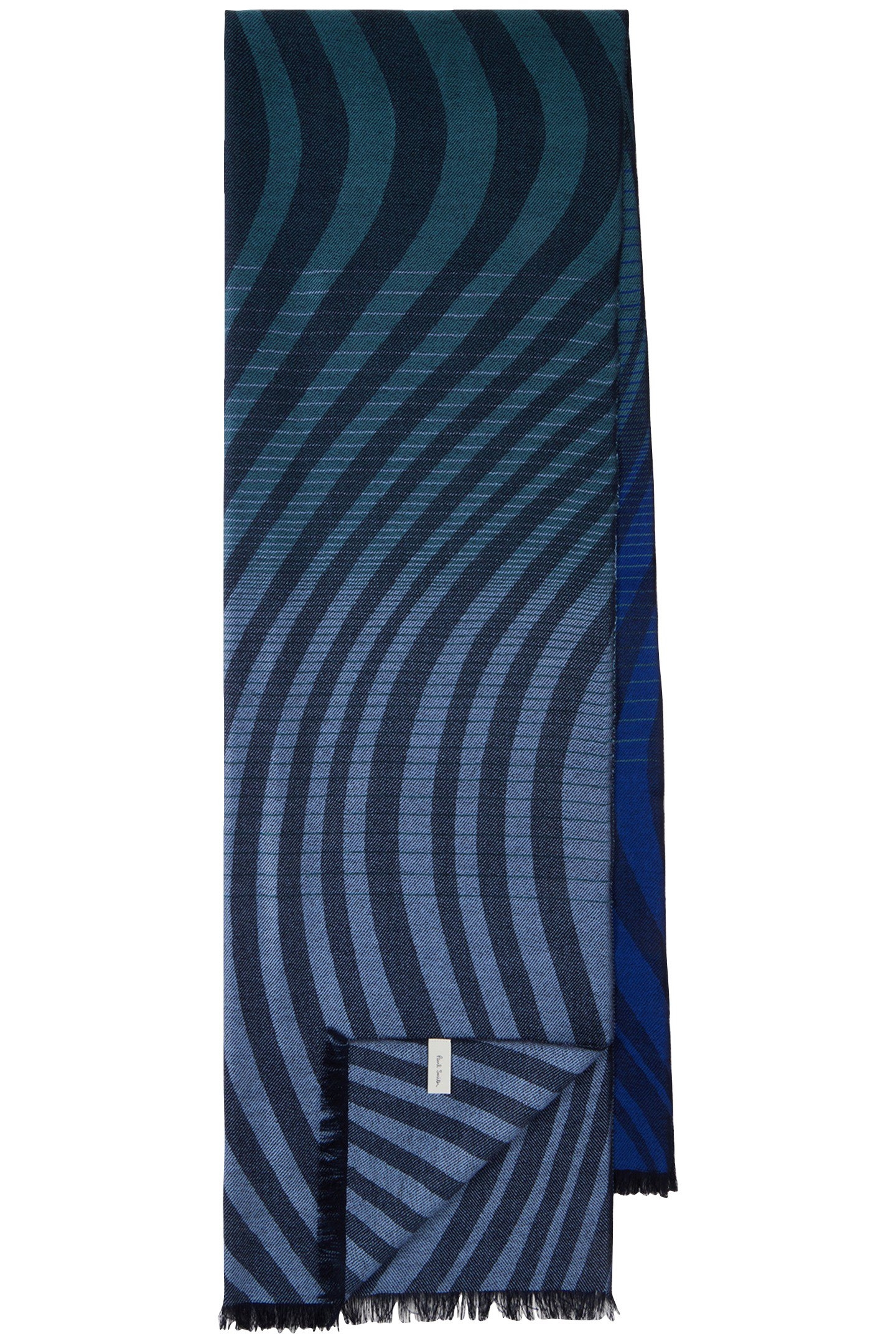 WOMEN SCARF SWIRL GRAD NAVY 1