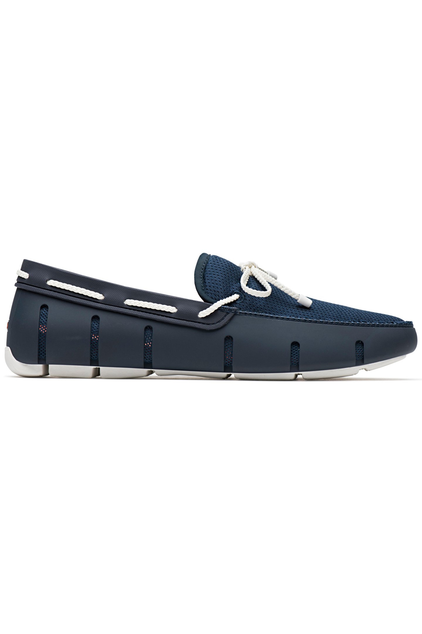BRAIDED LACE LOAFER NAVY/WHITE 1