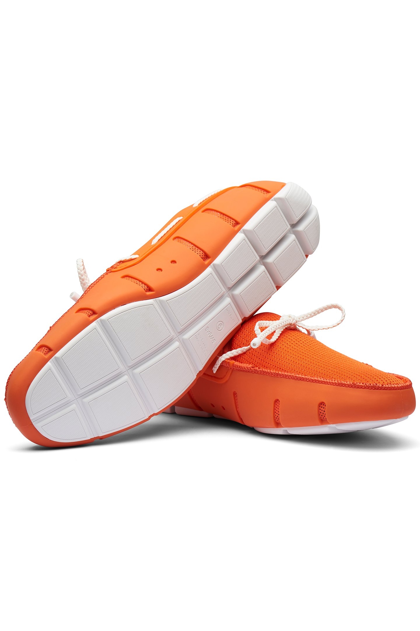 BRAIDED LACE LOAFER SWIMS ORANGE/WHITE 3