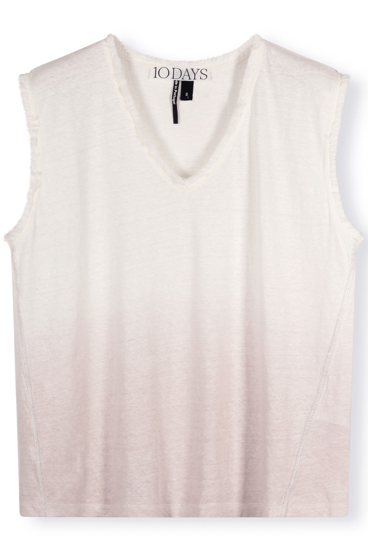 LINEN SINGLET DIP DYE PALE LILAC 4