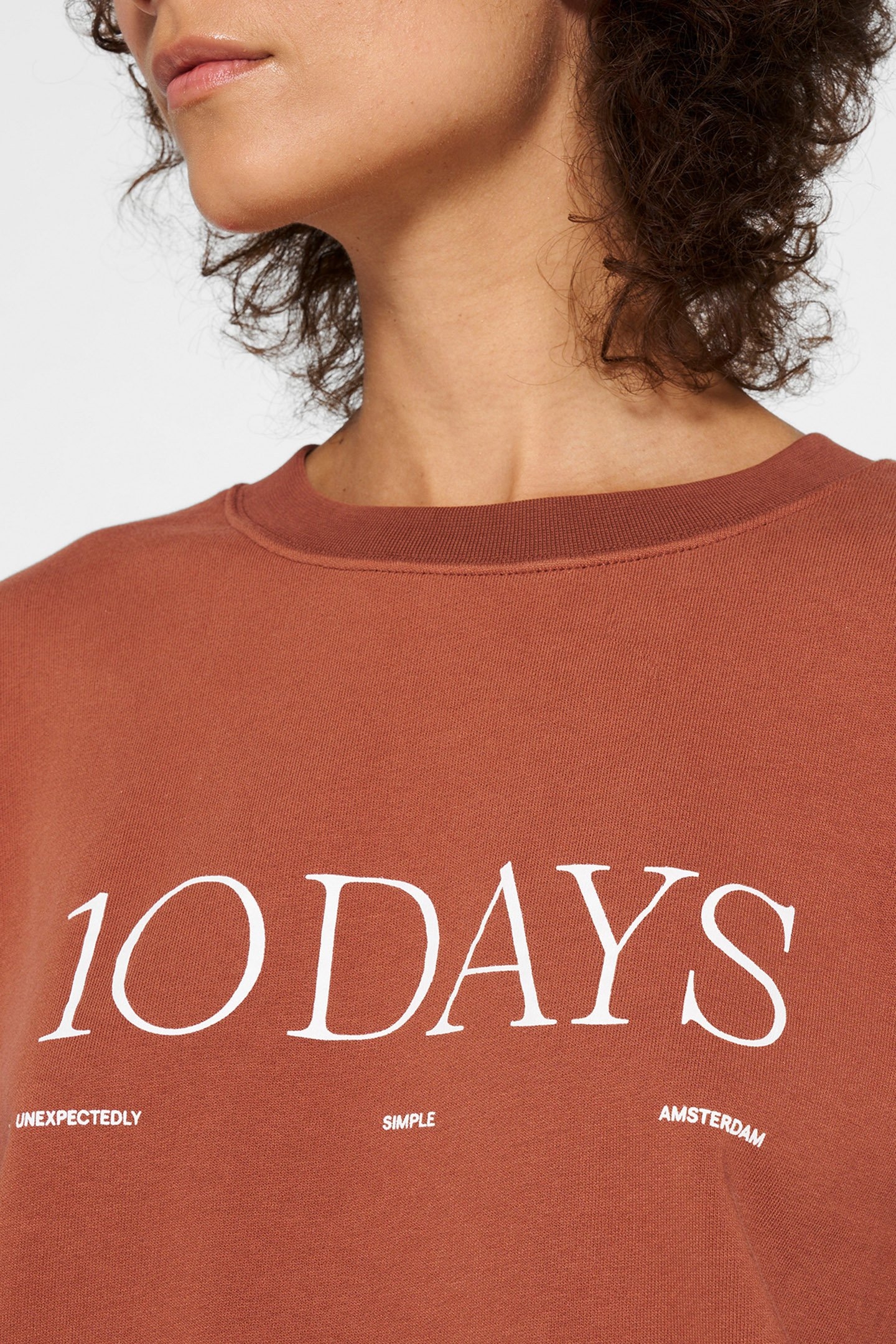 LOGO SWEATER SADDLE BROWN 6