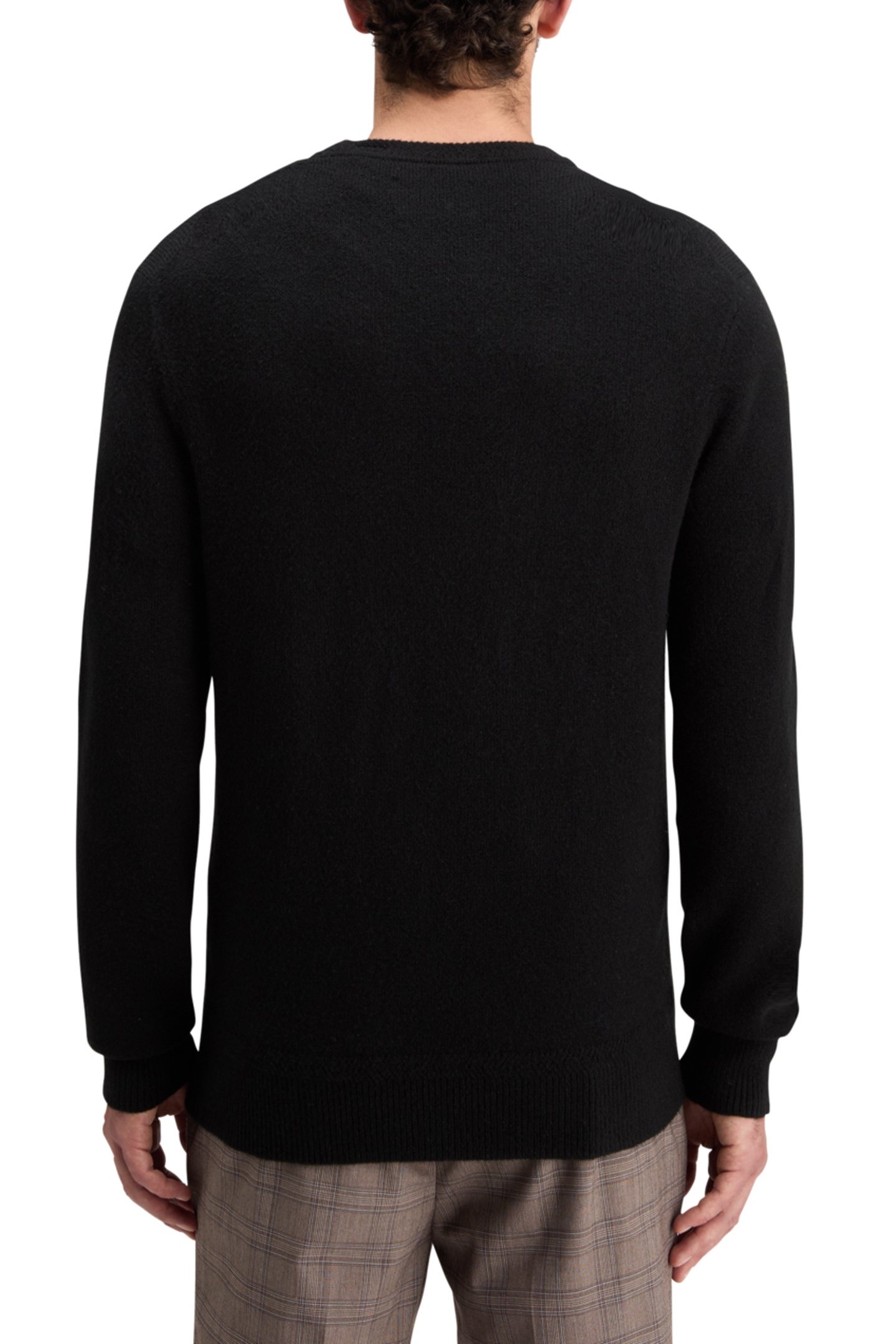 SOFT KNIT REGULAR FIT SWEATER BLACK 2