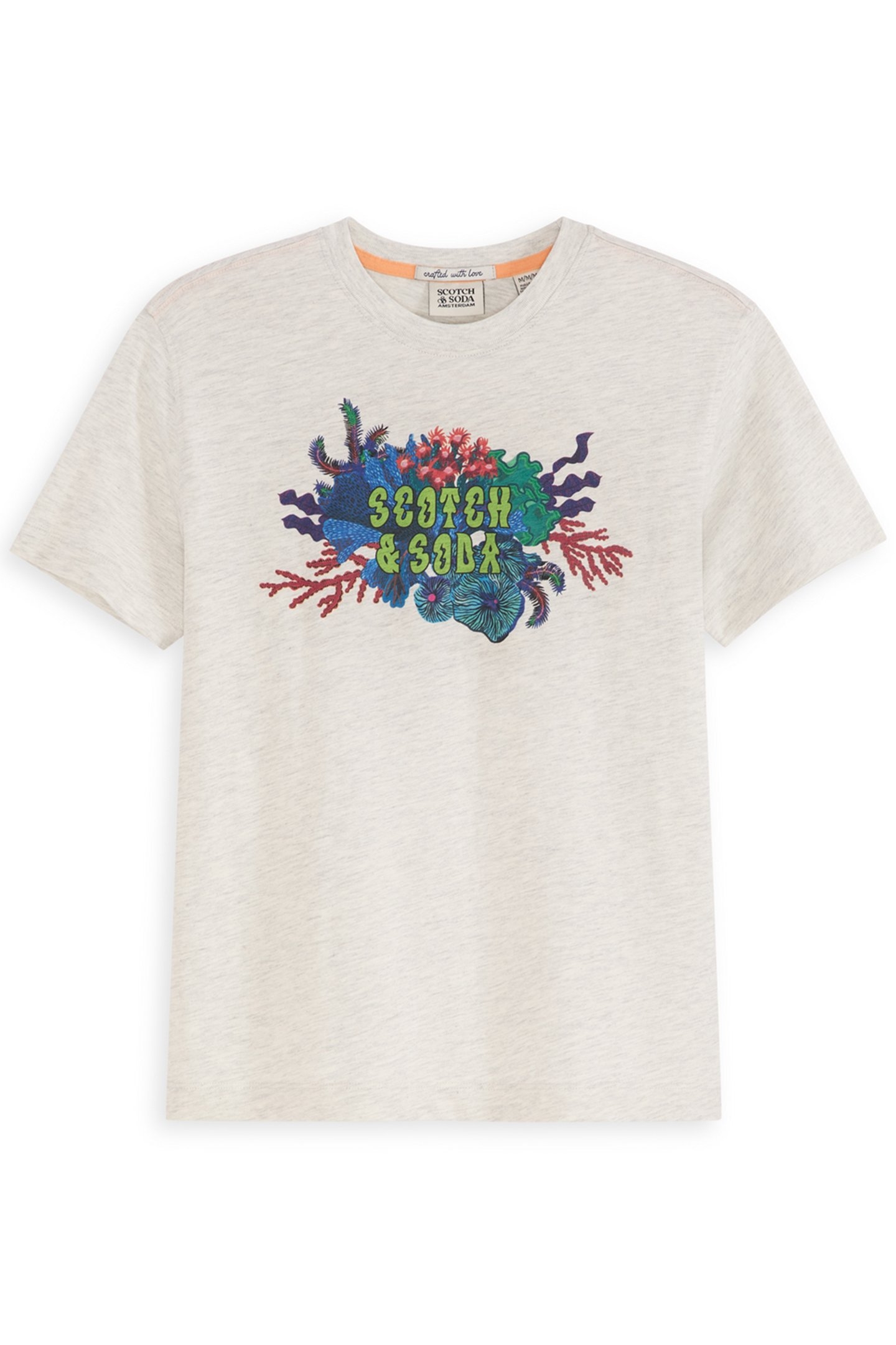 BOYS S&S GRAPHIC TEE IVORY 1