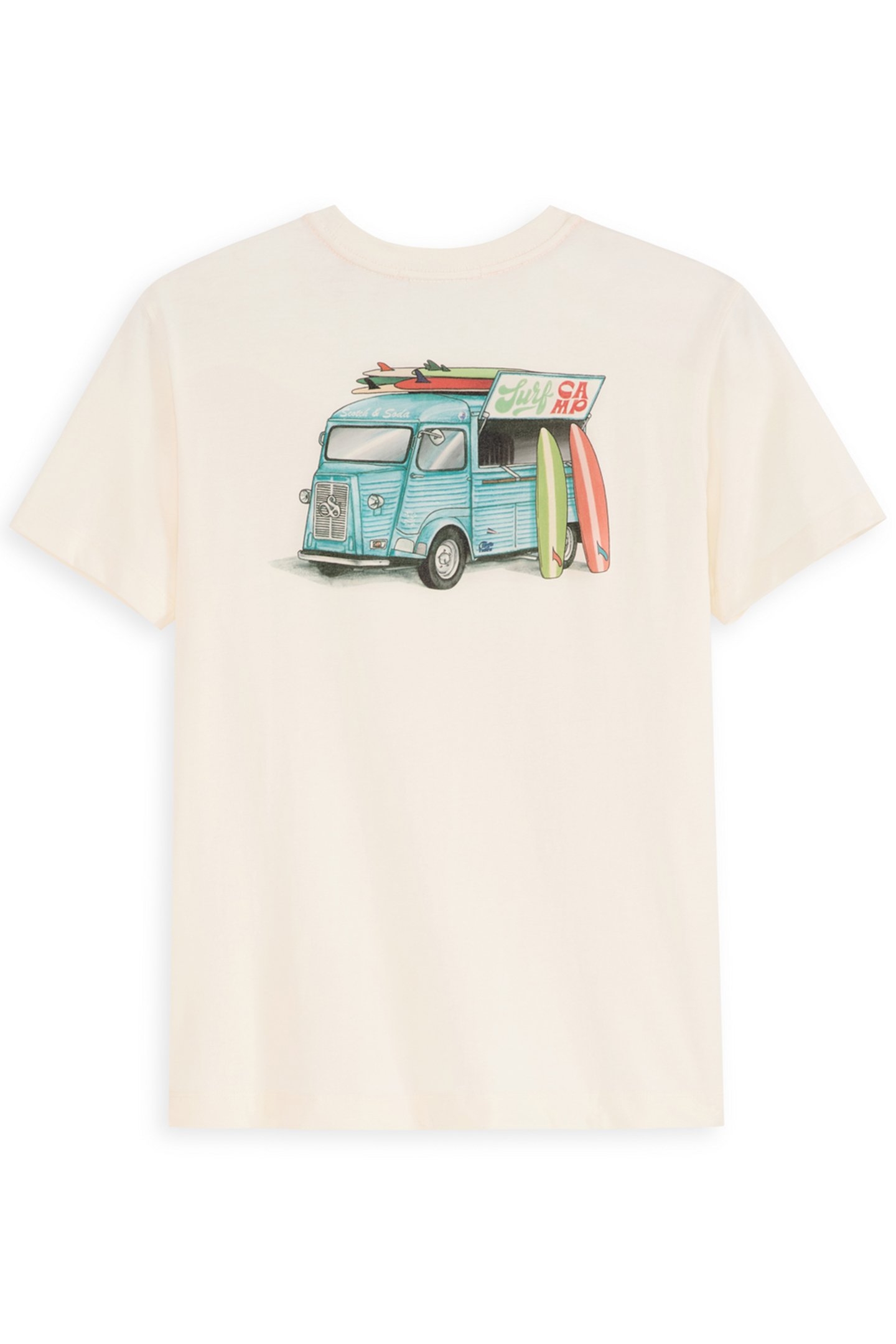 BOYS S&S GRAPHIC TEE NATURAL 2