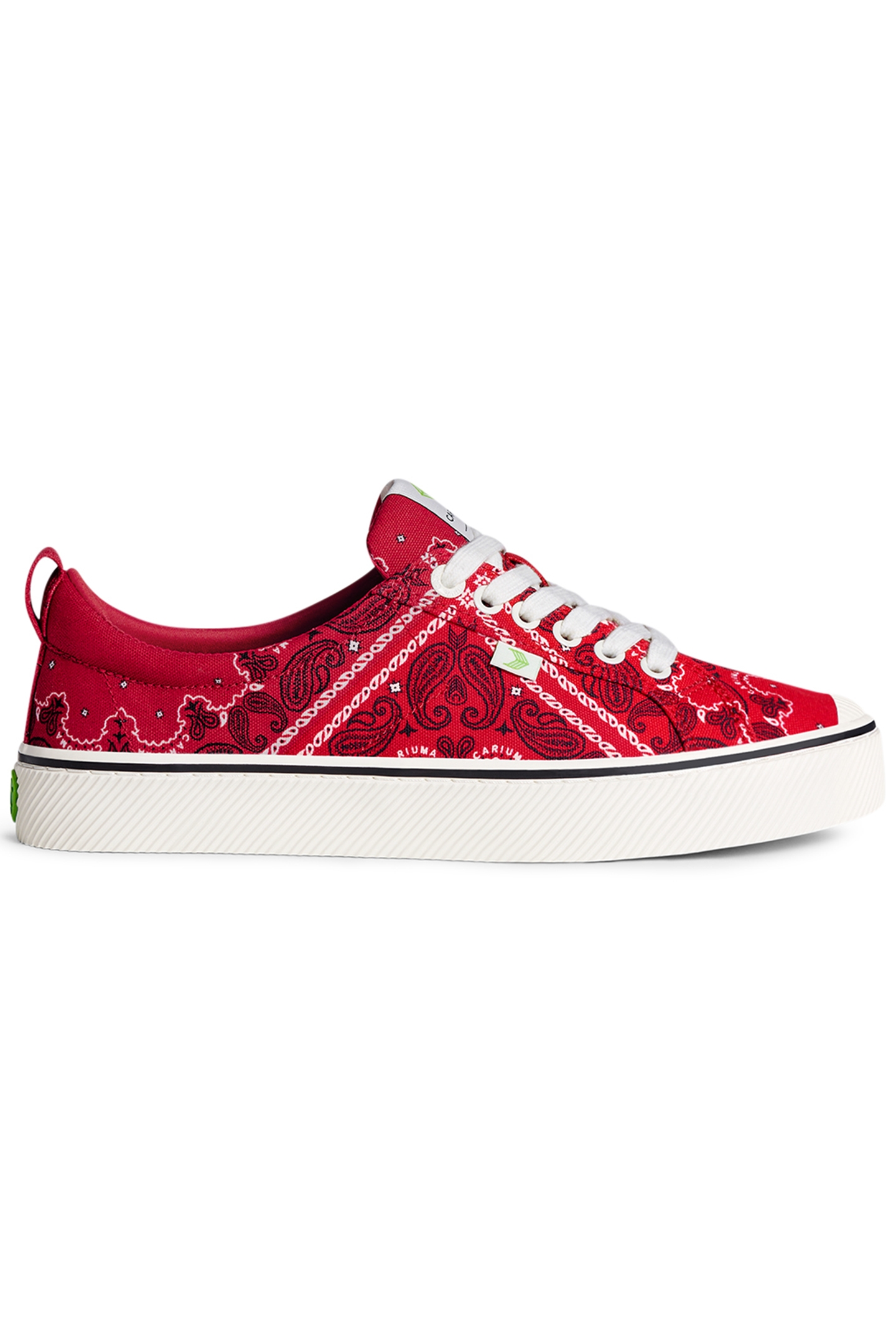 OCA LOW RED BANDANA CANVAS SNEAKER 1