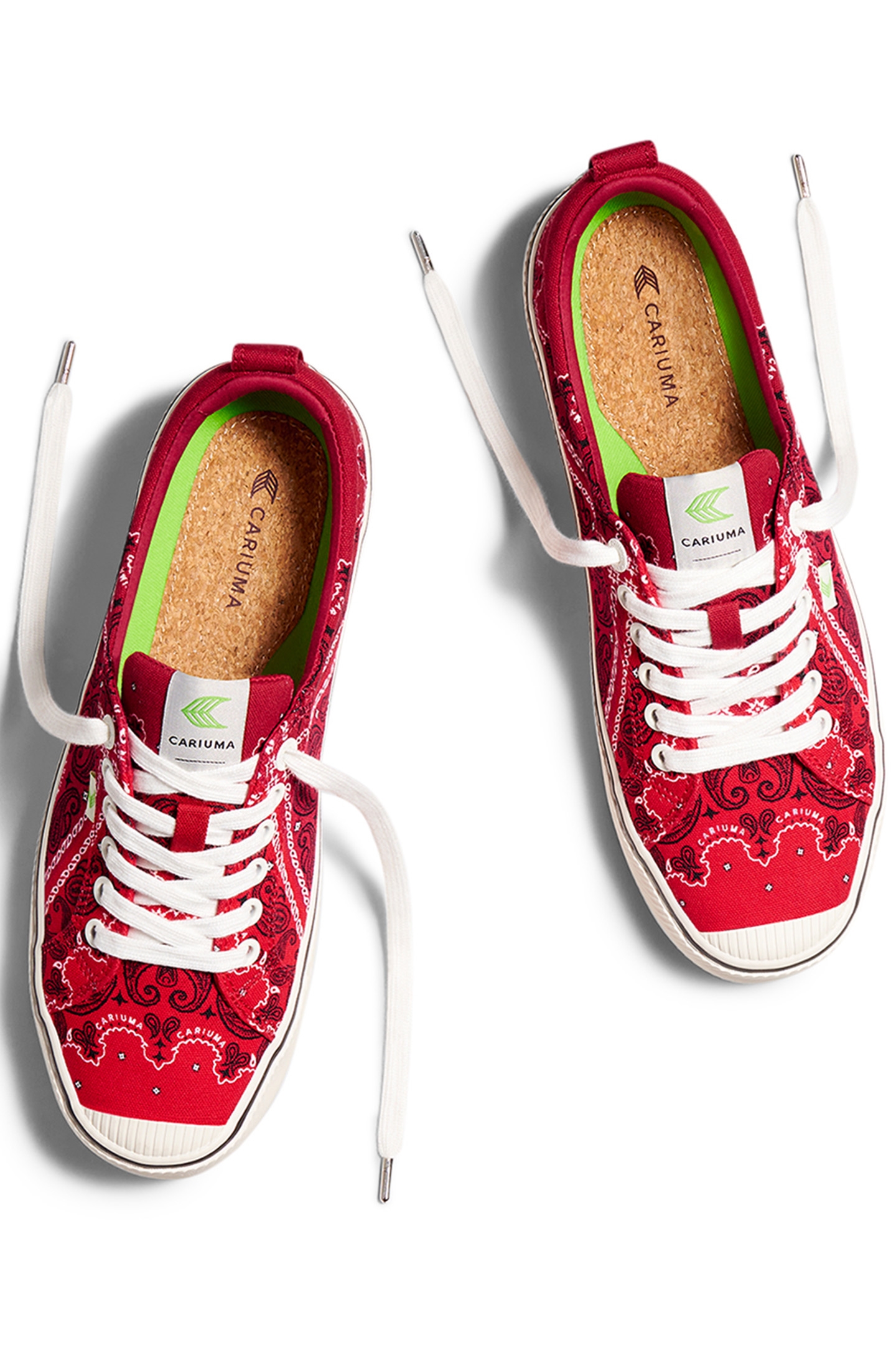 OCA LOW RED BANDANA CANVAS SNEAKER 3