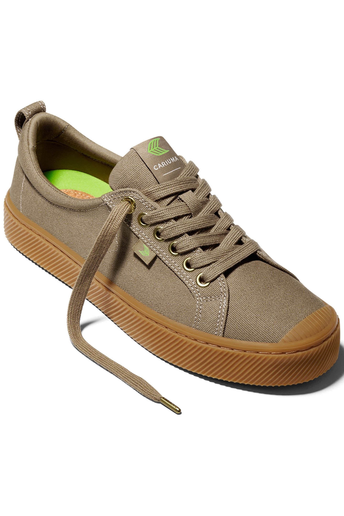 OCA LOW GUM BURNT SAND CANVAS SNEAKER 2