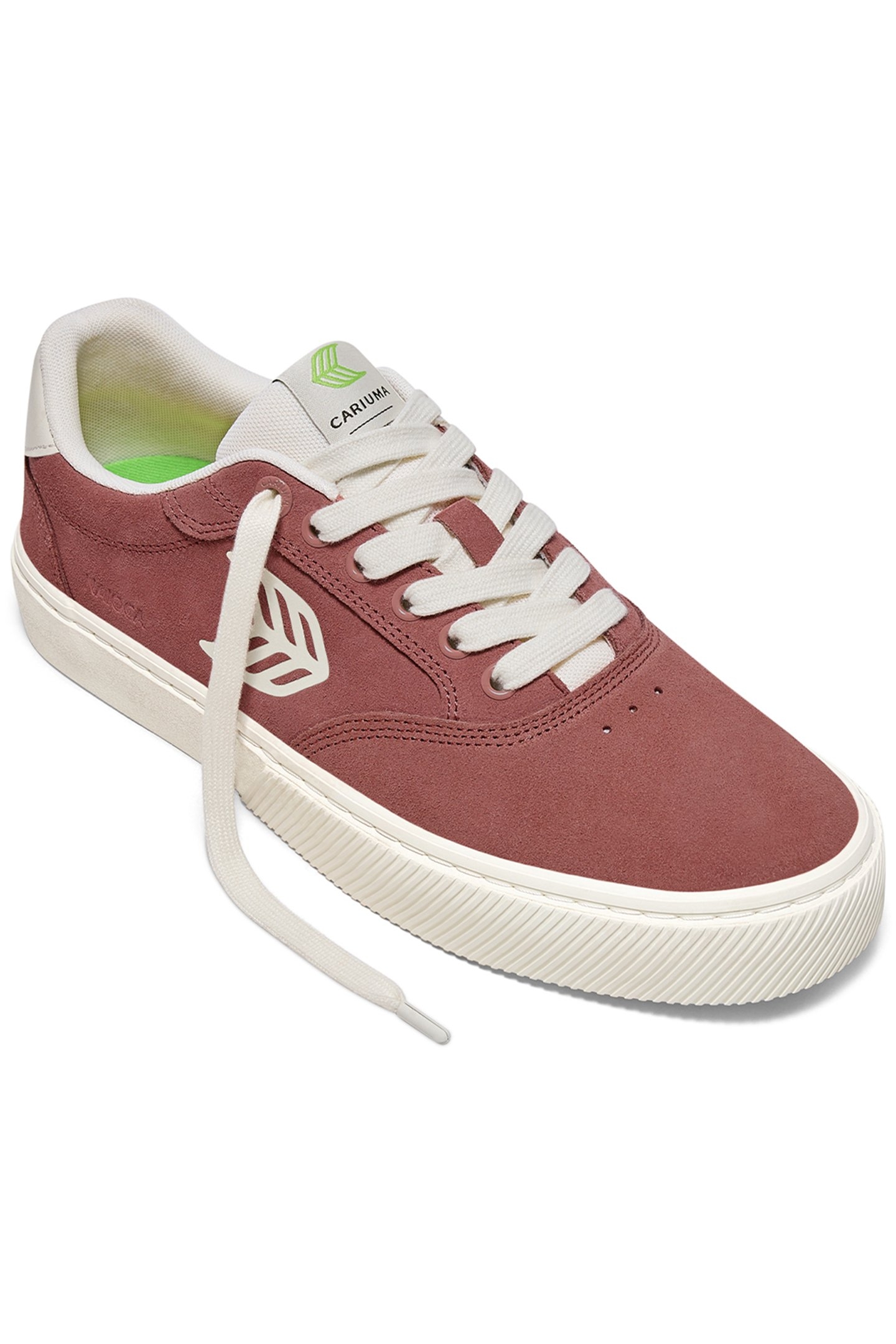 NAIOCA WHITHERED ROSE SUEDE IVORY LOGO SNEAKER 2