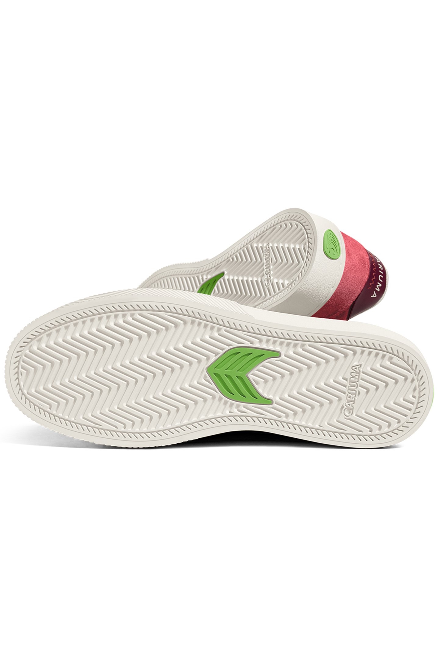 NAIOCA WATERMELON SUEDE IVORY LOGO RUBY WINE SNEAKER 4