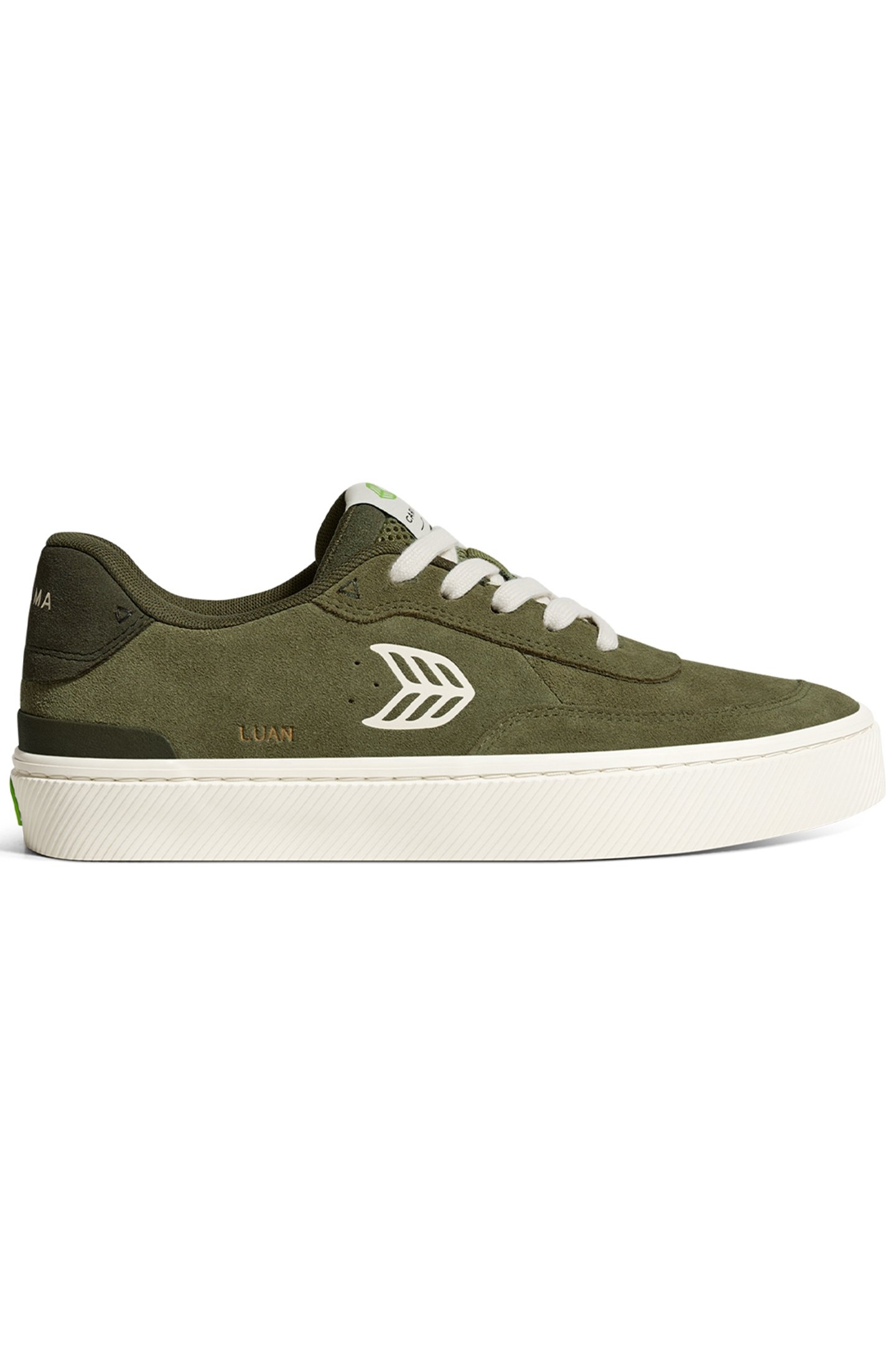 LUAN PRO OLIVE GREEN SUEDE IVORY LOGO BURNT OLIVE SNEAKER 1